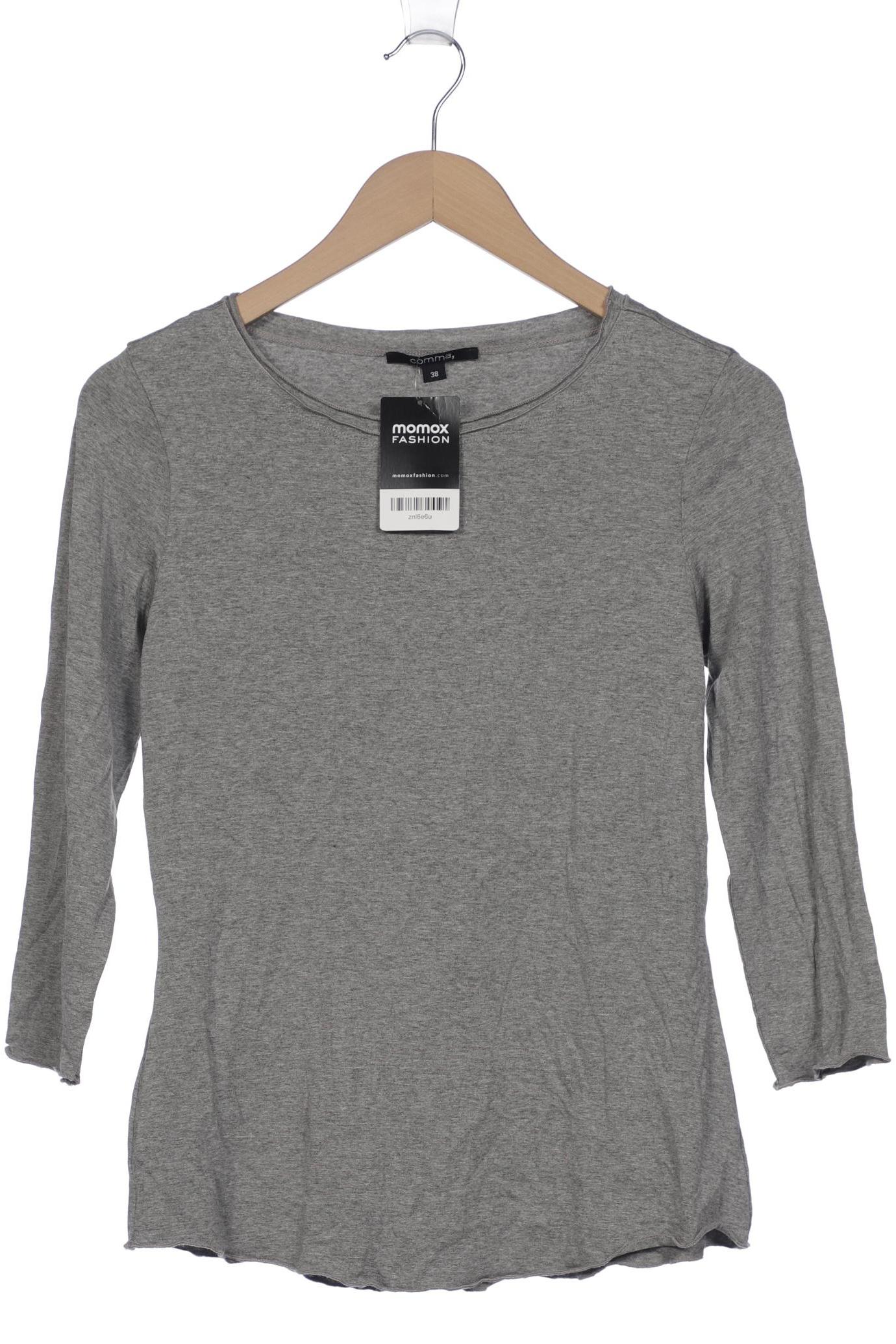 

Comma Damen Langarmshirt, grau, Gr. 38