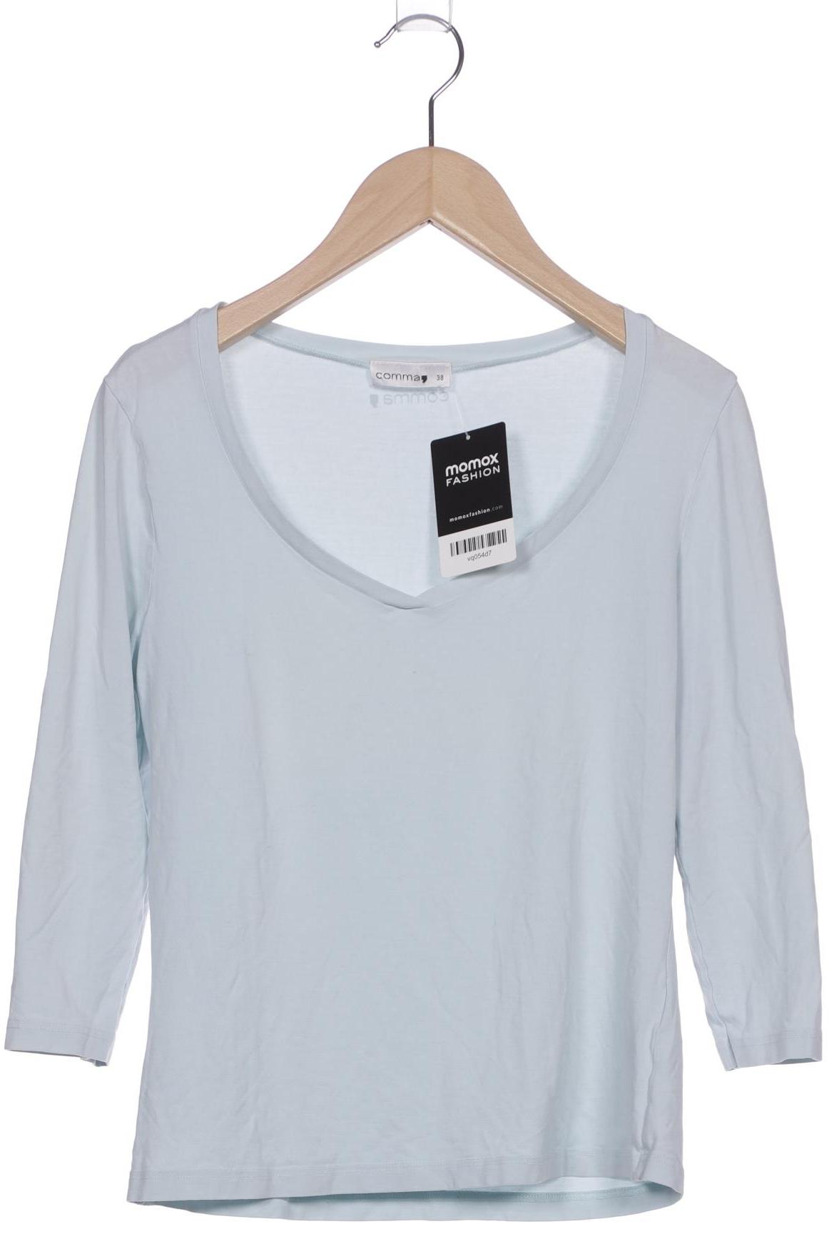 

Comma Damen Langarmshirt, hellblau, Gr. 38