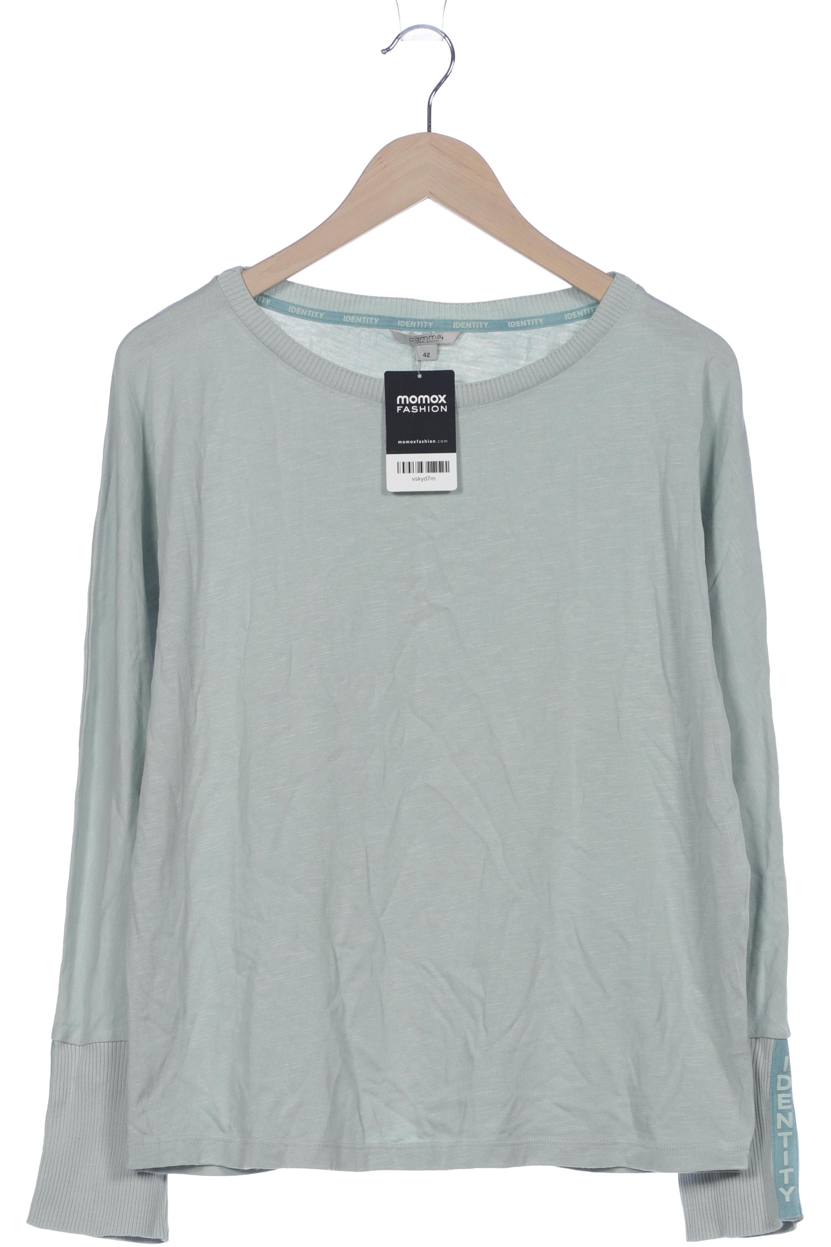 

Comma Damen Langarmshirt, hellgrün, Gr. 42