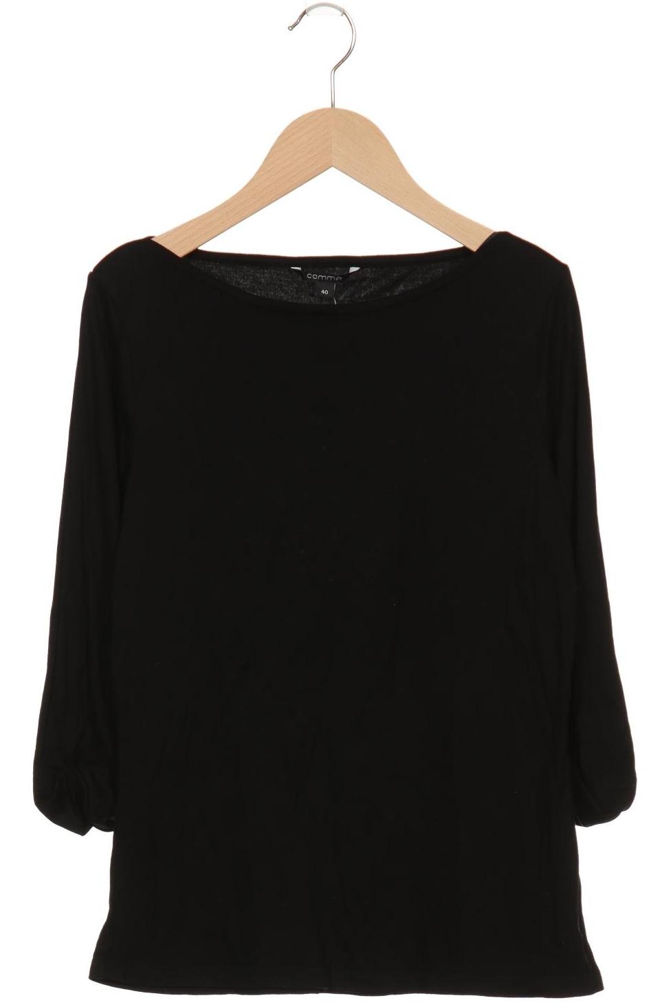 

Comma Damen Langarmshirt, schwarz, Gr. 40
