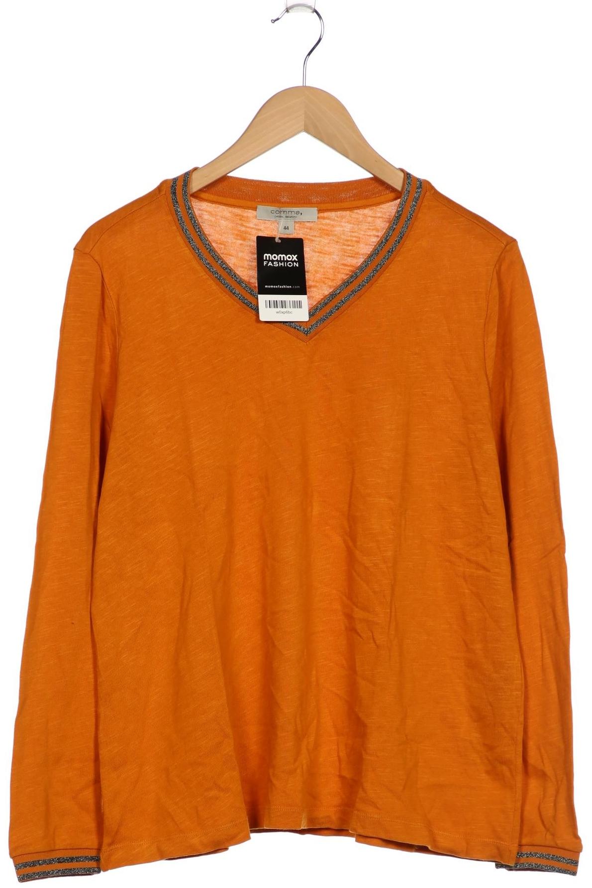 

Comma Damen Langarmshirt, orange, Gr. 44