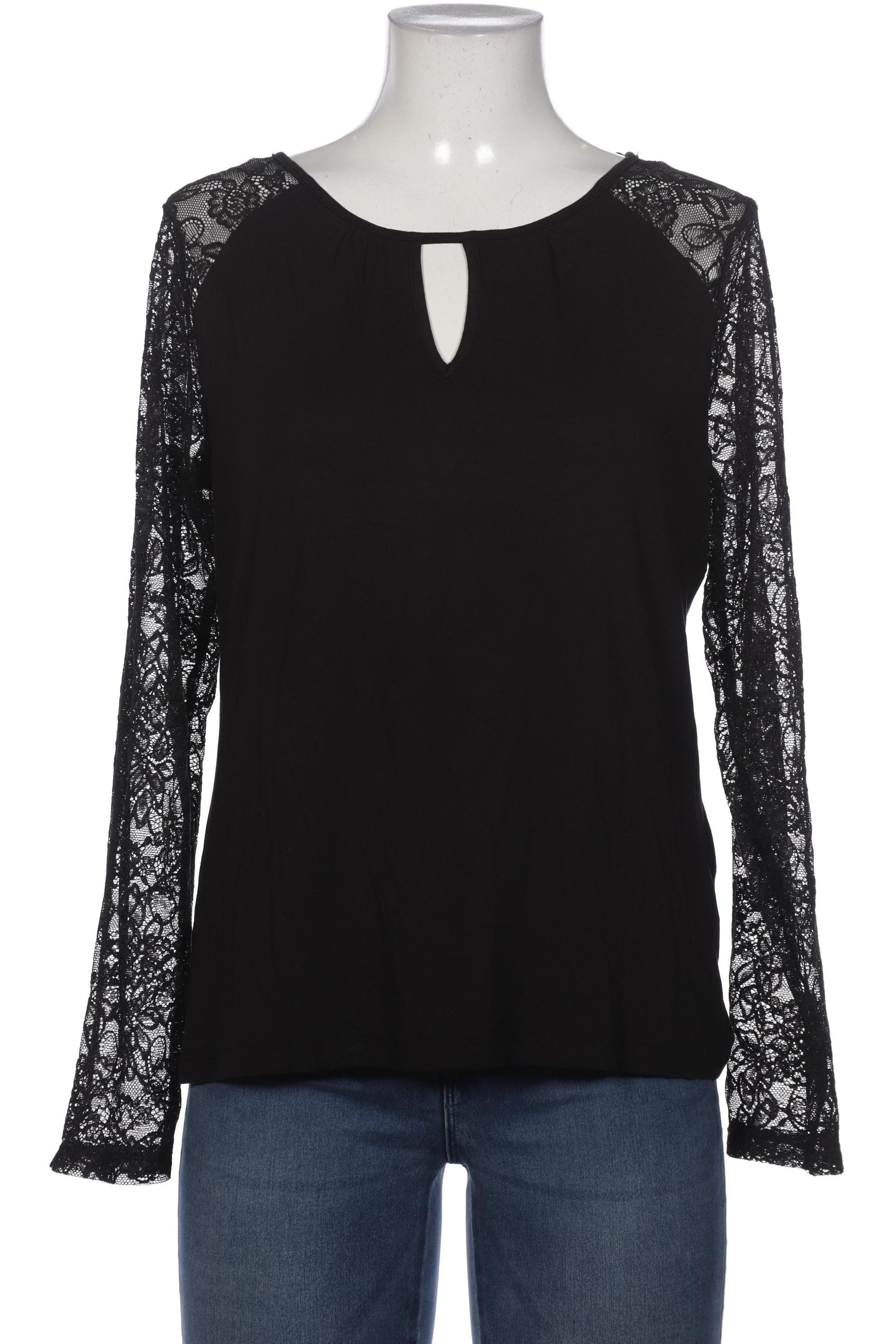 

Comma Damen Langarmshirt, schwarz, Gr. 42