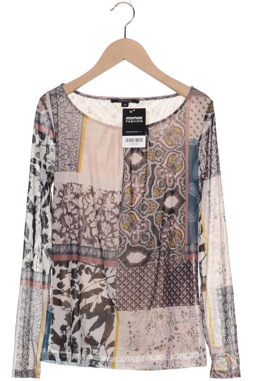 

Comma Damen Langarmshirt, mehrfarbig