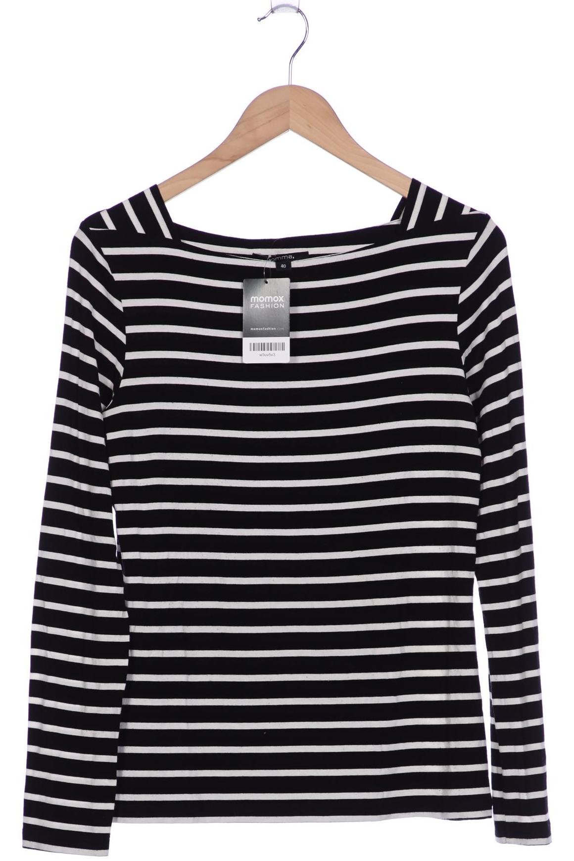 

Comma Damen Langarmshirt, schwarz, Gr. 40