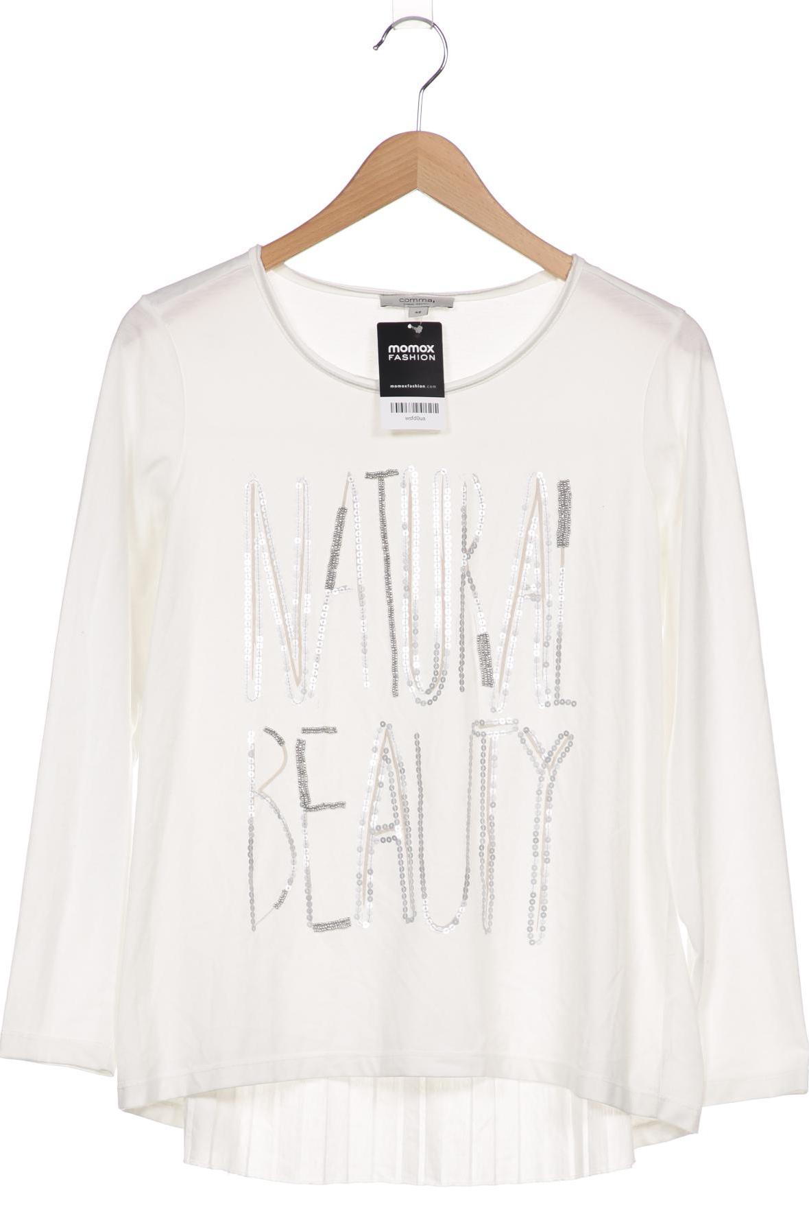 

Comma Damen Langarmshirt, cremeweiß, Gr. 42
