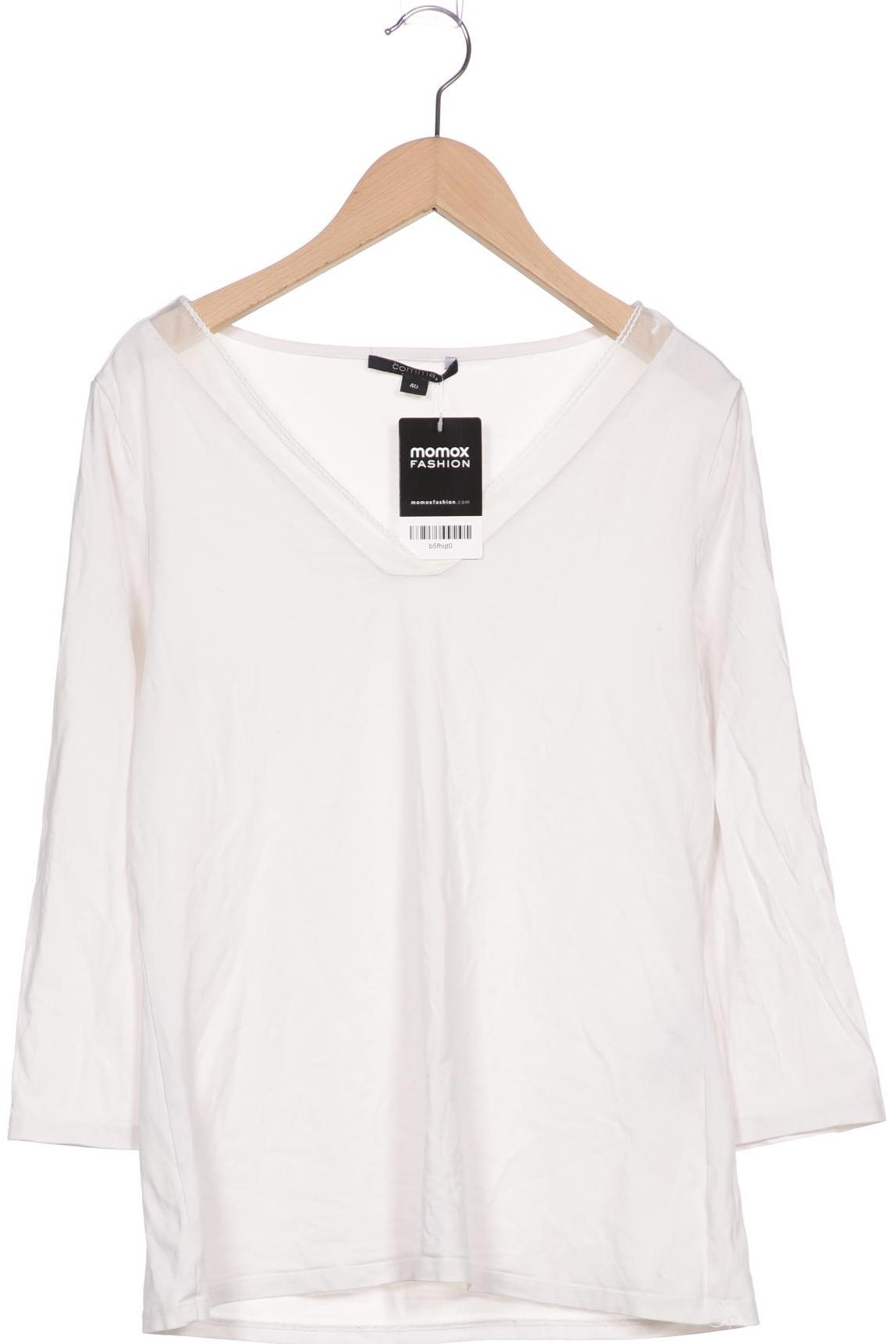 

Comma Damen Langarmshirt, weiß, Gr. 40
