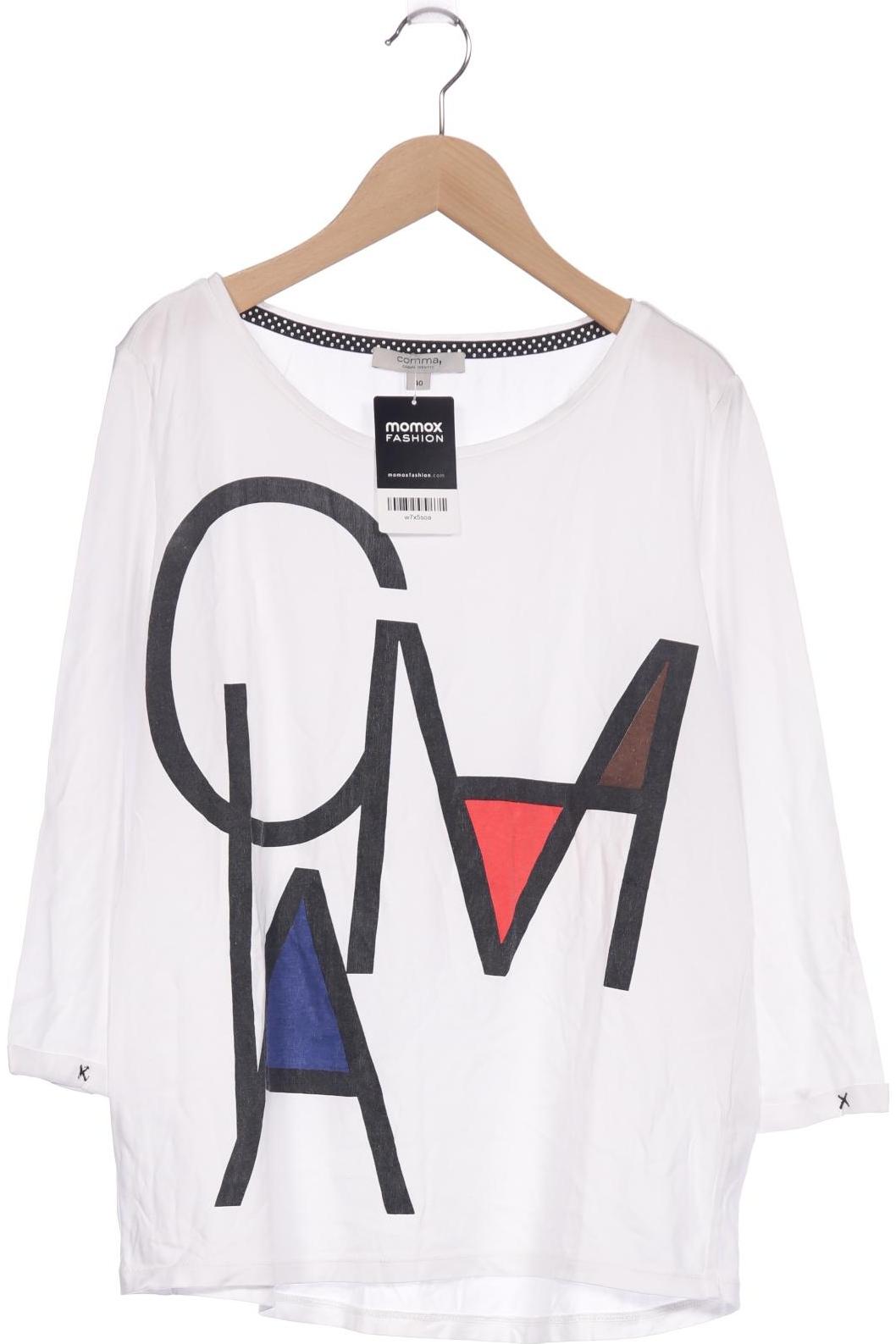 

Comma Damen Langarmshirt, weiß, Gr. 40