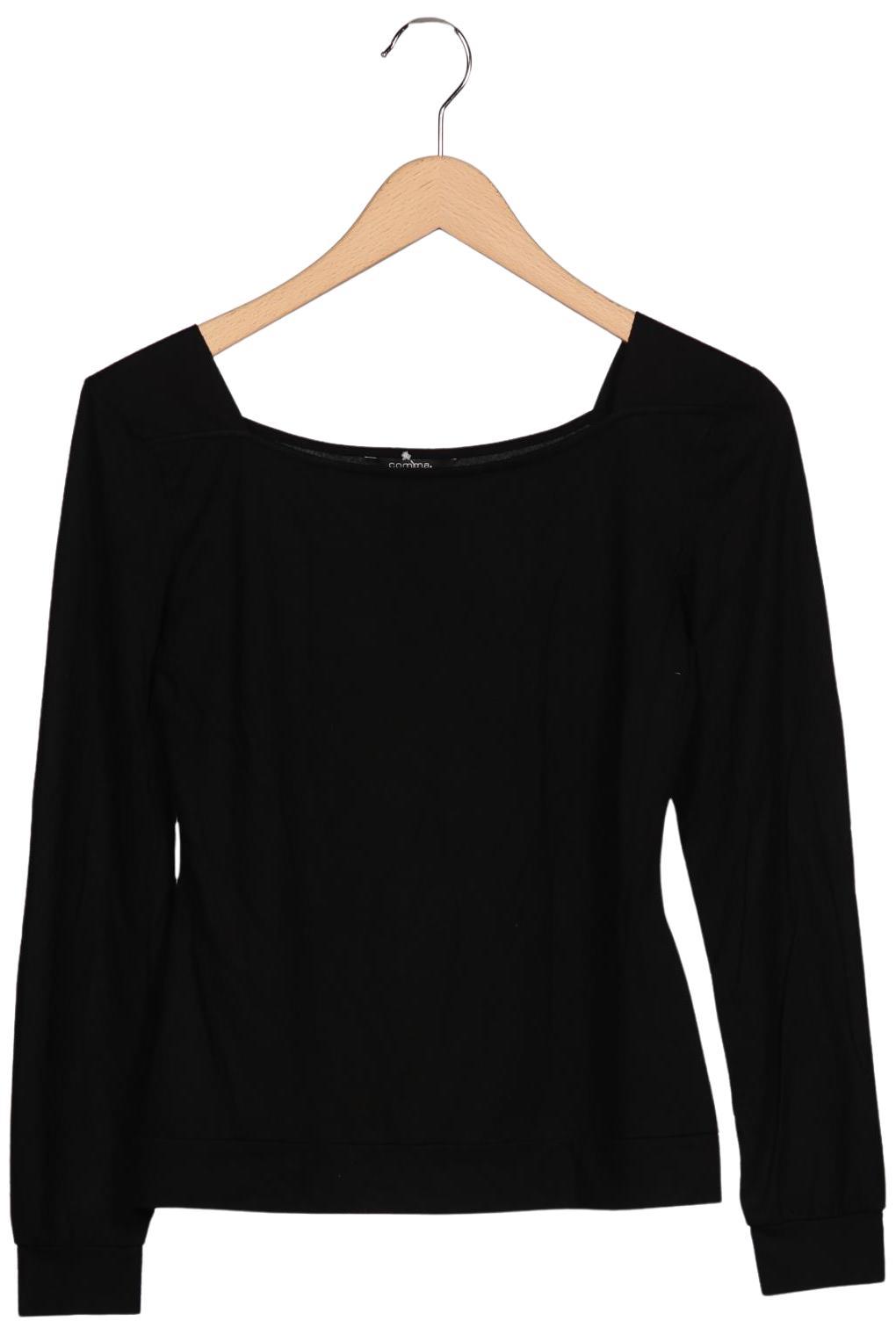

Comma Damen Langarmshirt, schwarz, Gr. 34