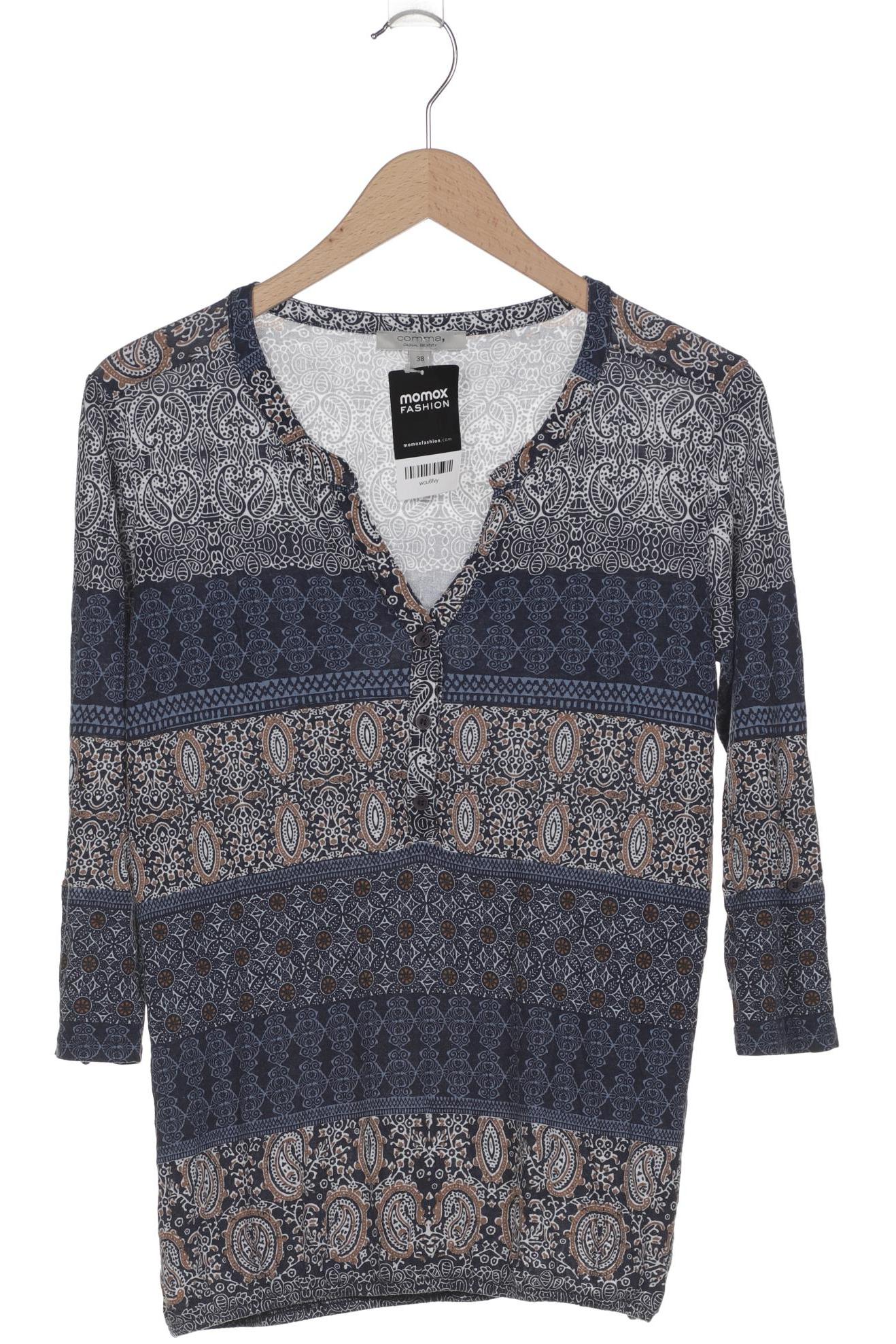 

Comma Damen Langarmshirt, blau, Gr. 38