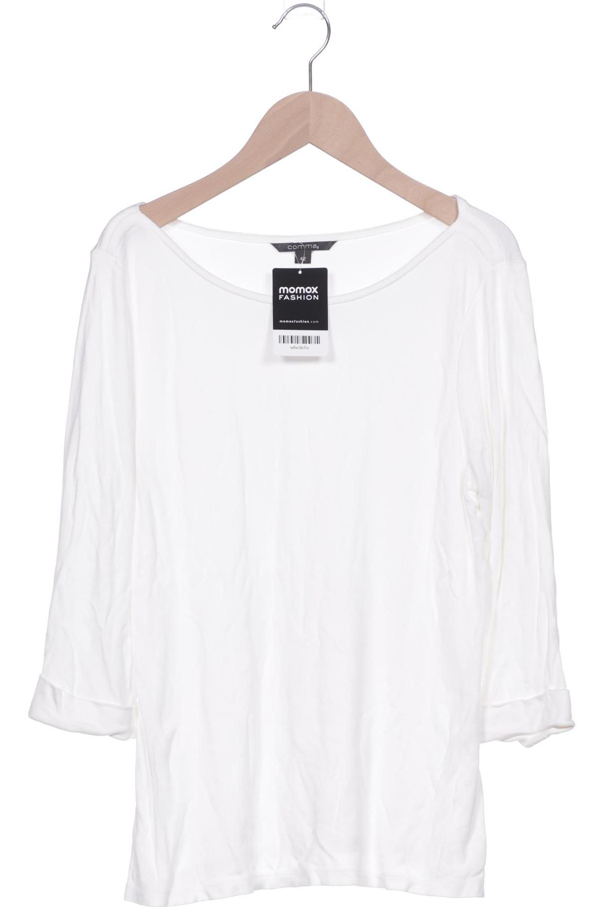 

Comma Damen Langarmshirt, weiß, Gr. 42