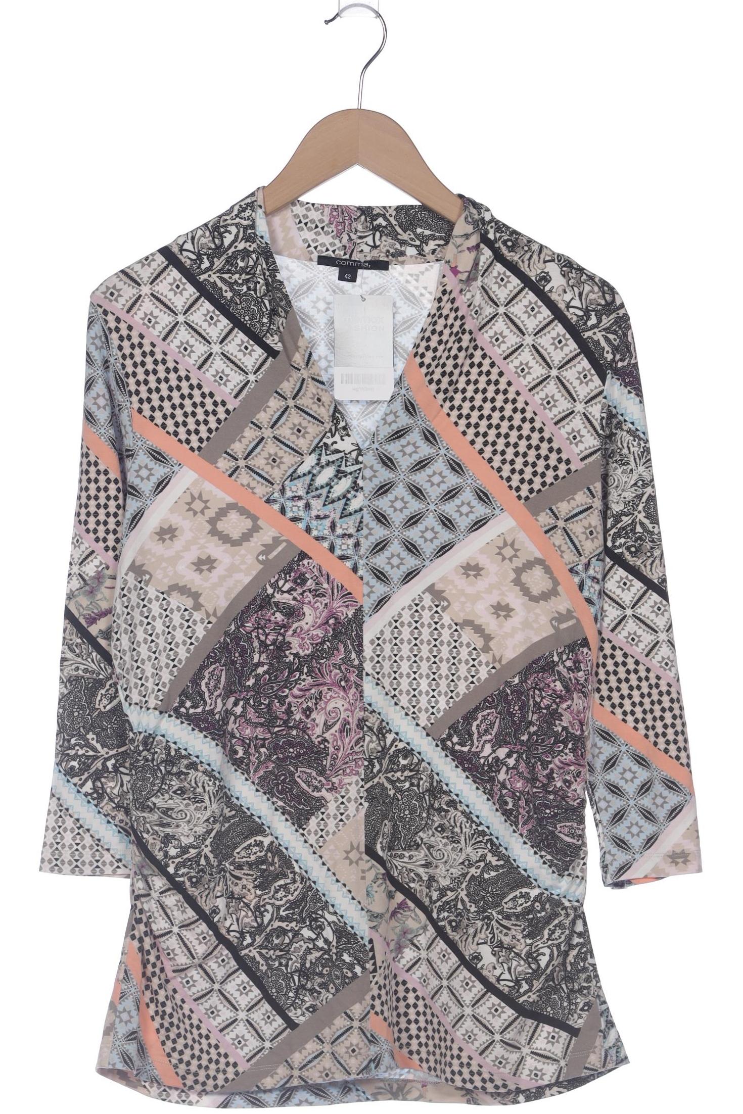 

Comma Damen Langarmshirt, beige, Gr. 42