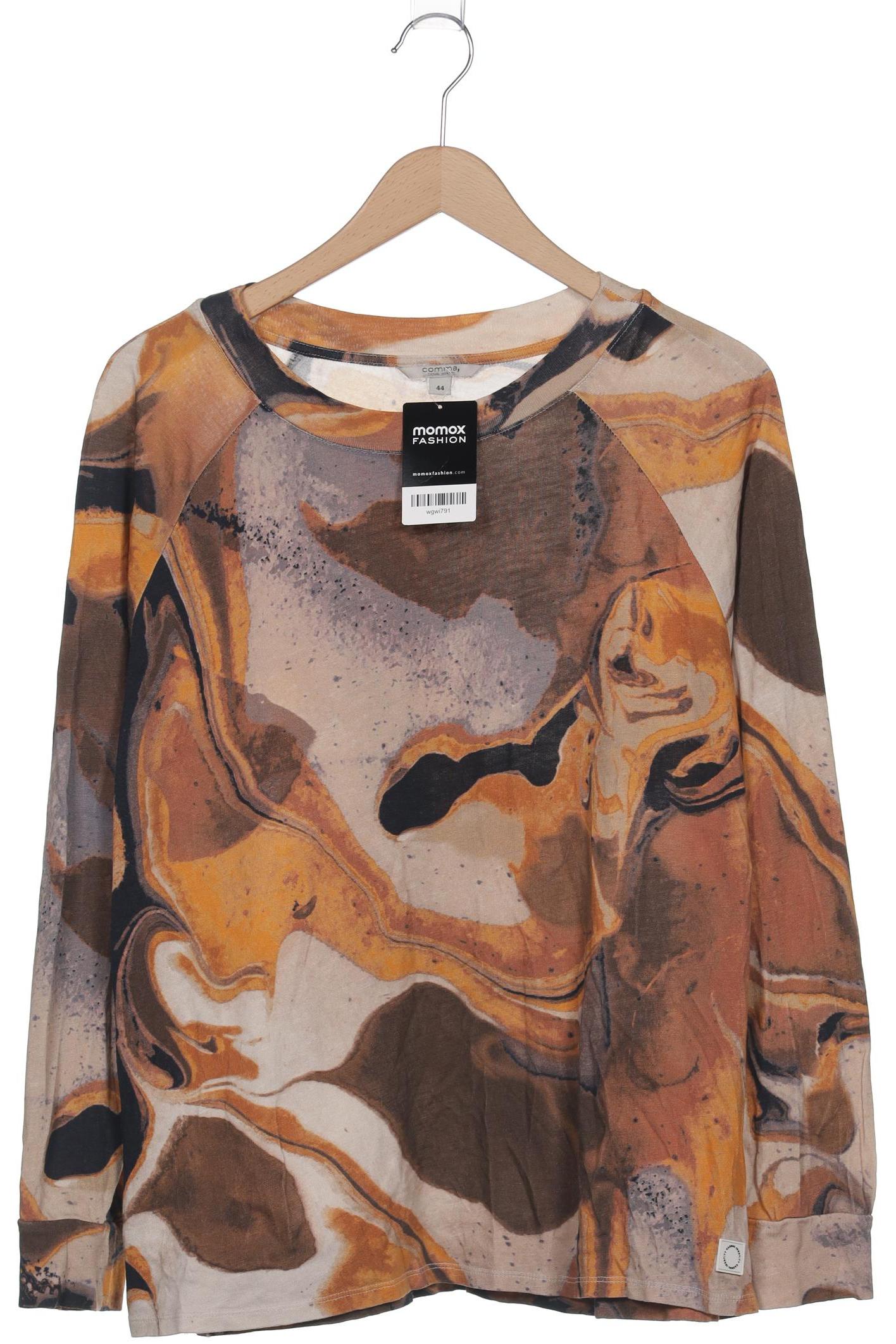 

Comma Damen Langarmshirt, beige, Gr. 44