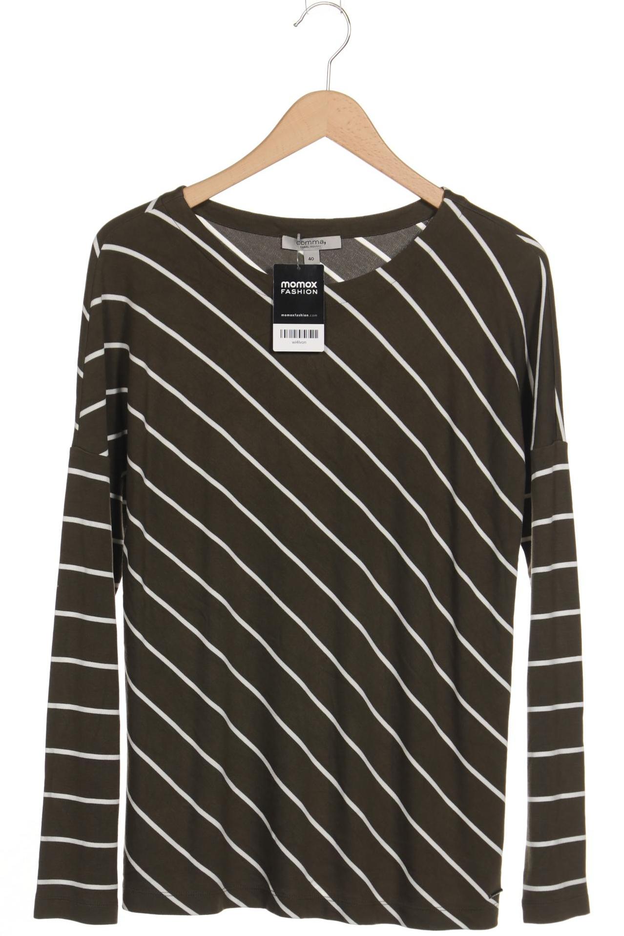 

Comma Damen Langarmshirt, grün, Gr. 40