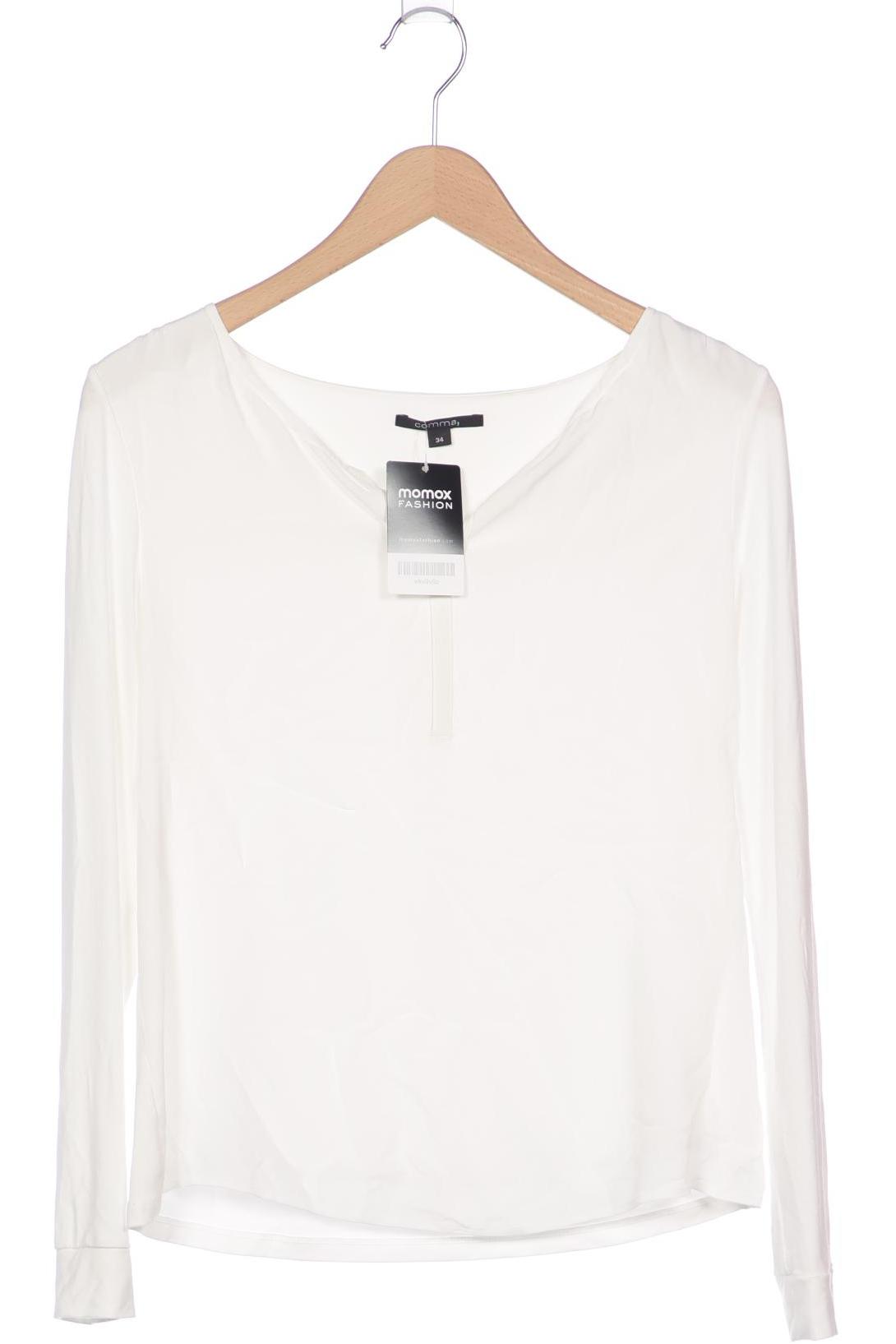 

Comma Damen Langarmshirt, weiß, Gr. 34