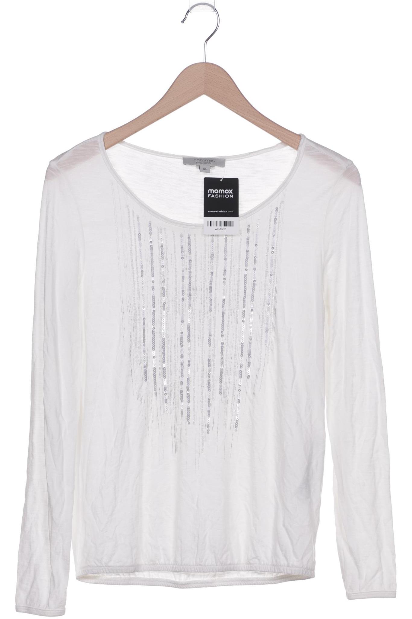 

Comma Damen Langarmshirt, weiß, Gr. 34