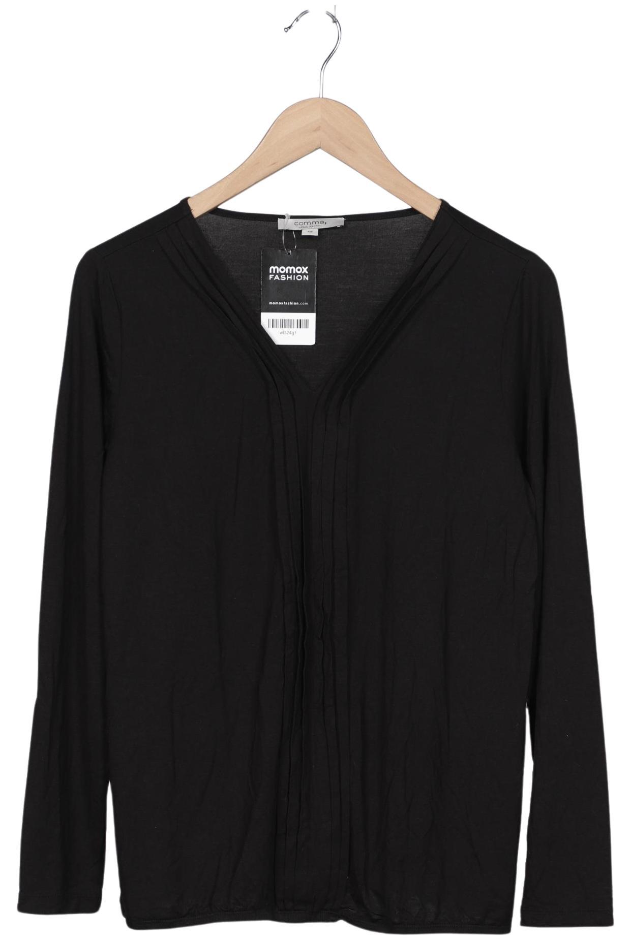 

Comma Damen Langarmshirt, schwarz, Gr. 42