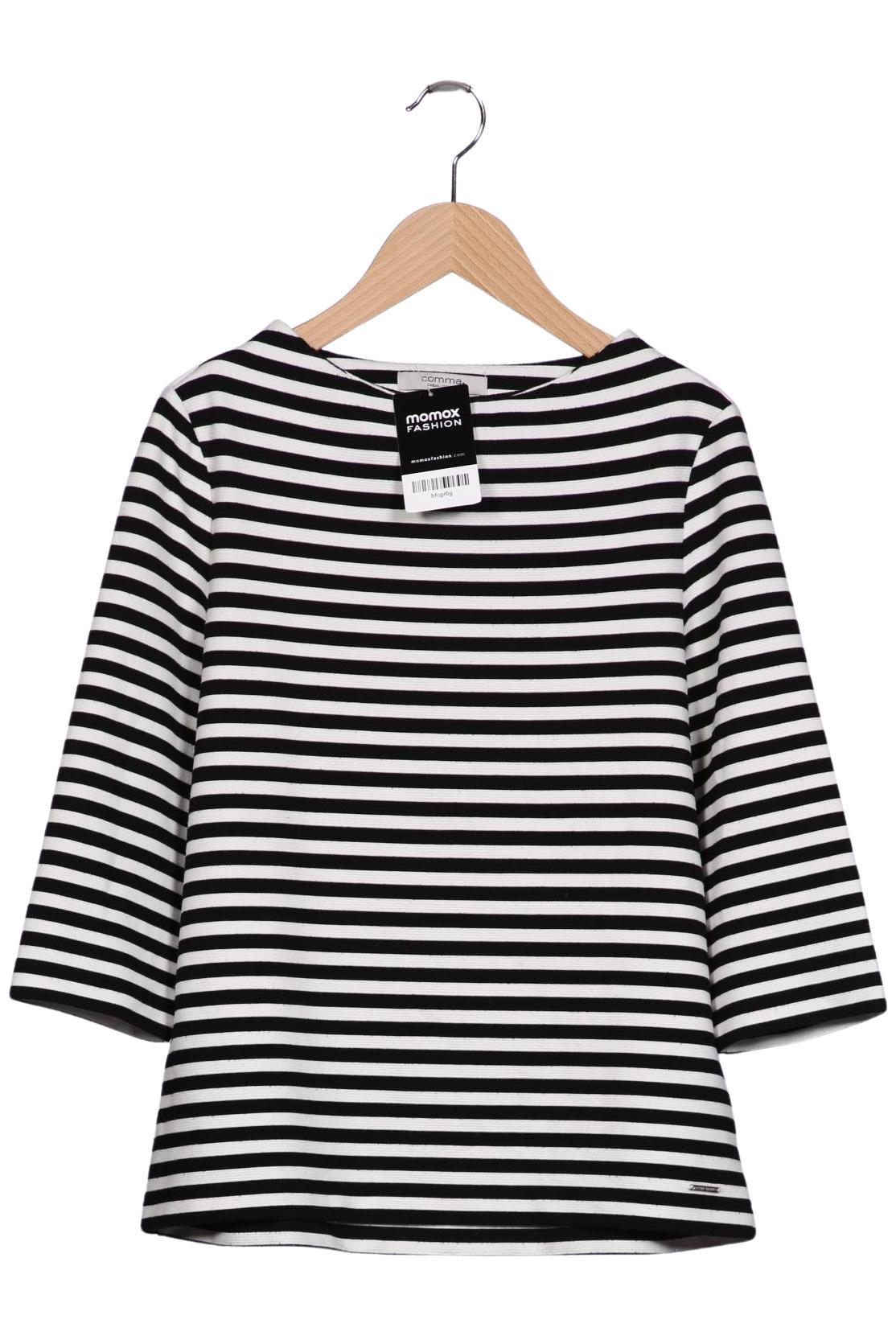 

Comma Damen Langarmshirt, weiß, Gr. 34