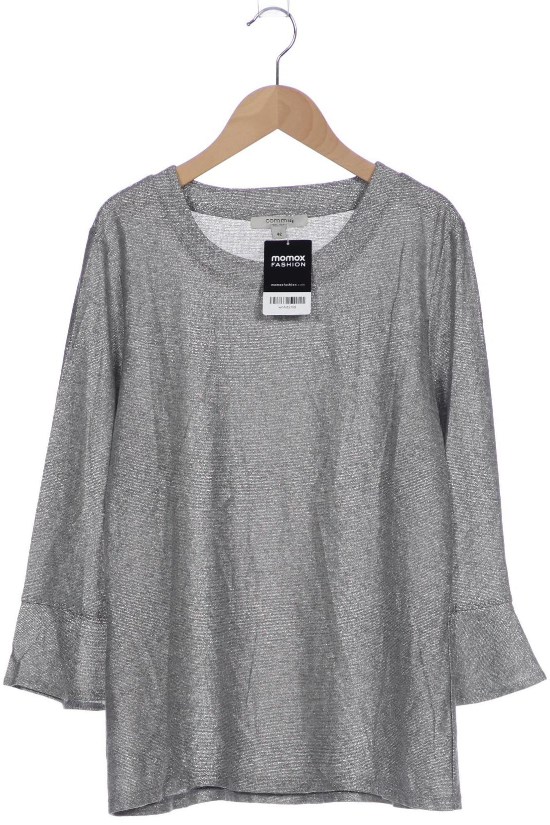 

Comma Damen Langarmshirt, silber, Gr. 42