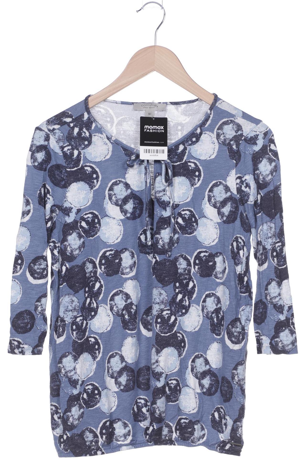 

Comma Damen Langarmshirt, blau, Gr. 42