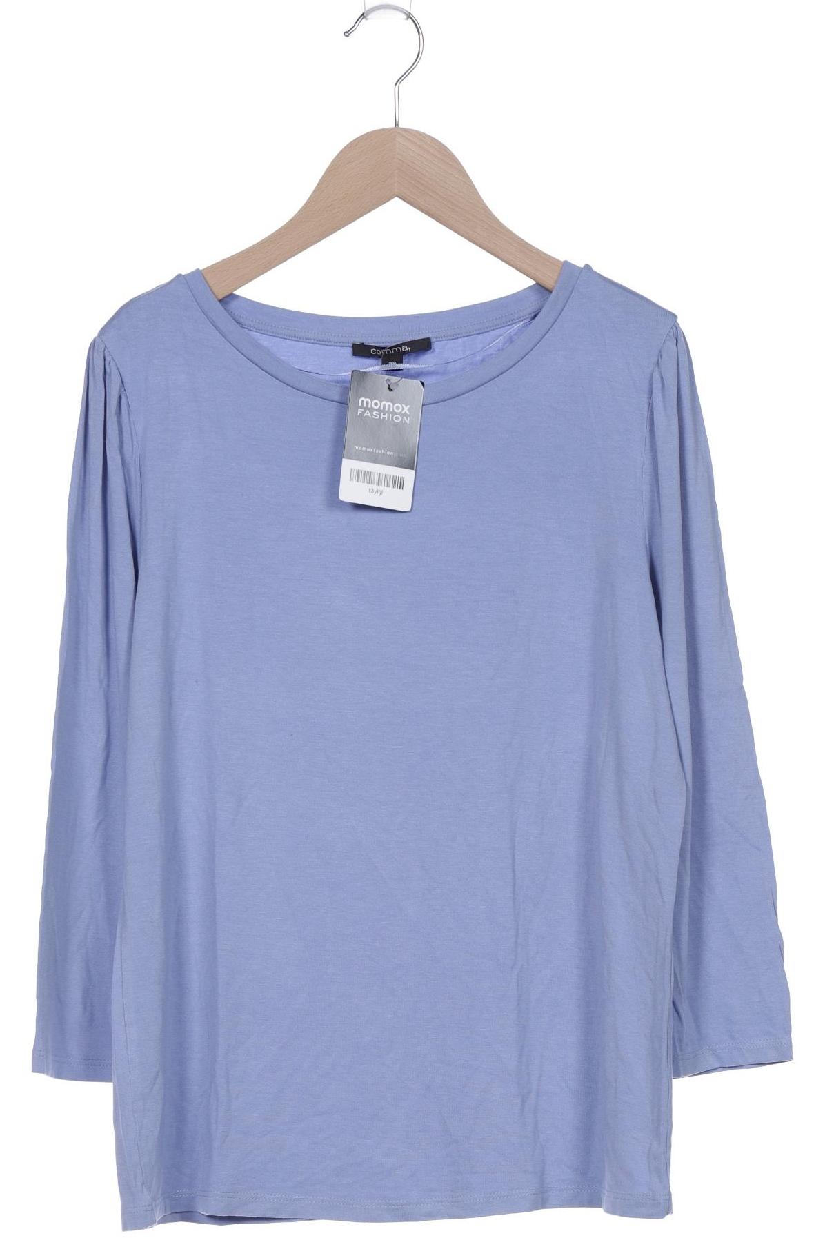 

Comma Damen Langarmshirt, blau, Gr. 38