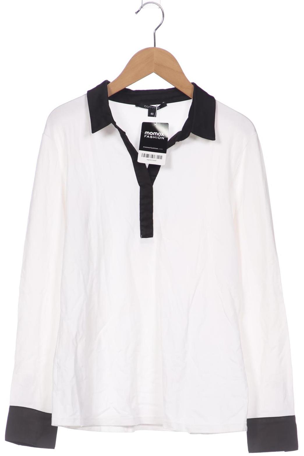

Comma Damen Langarmshirt, weiß, Gr. 40