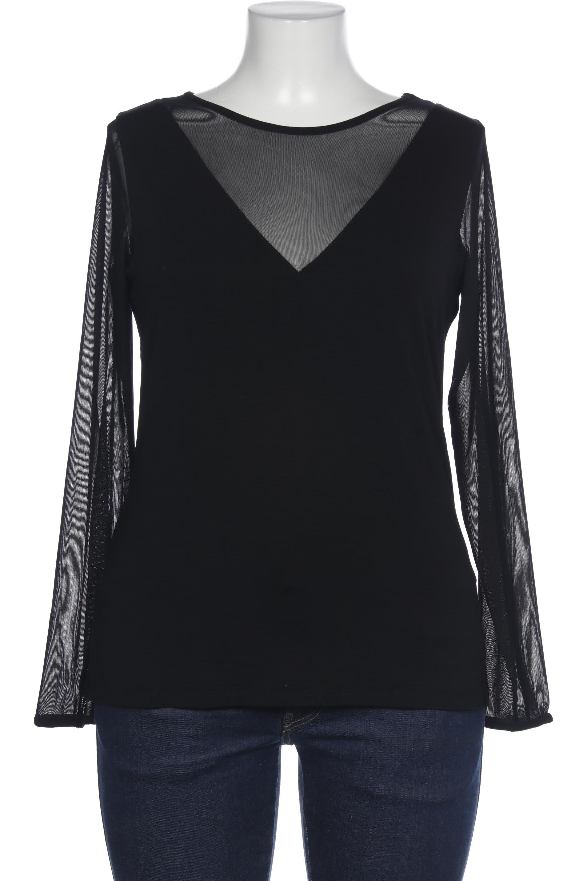 

Comma Damen Langarmshirt, schwarz, Gr. 42