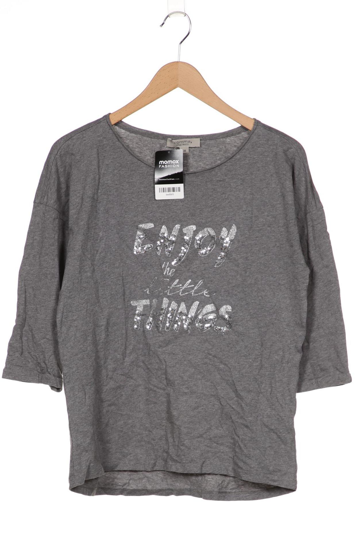 

Comma Damen Langarmshirt, grau, Gr. 38