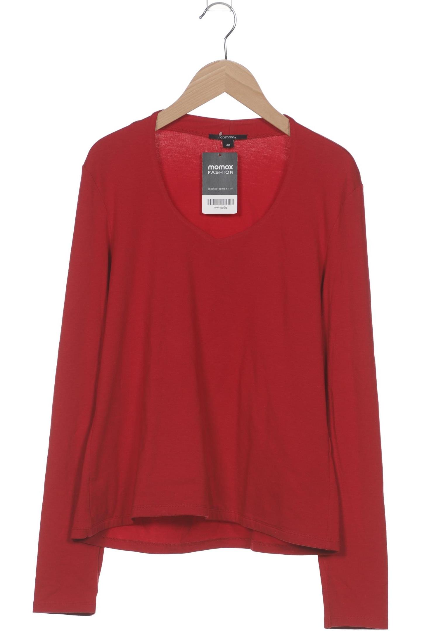 

Comma Damen Langarmshirt, rot, Gr. 42