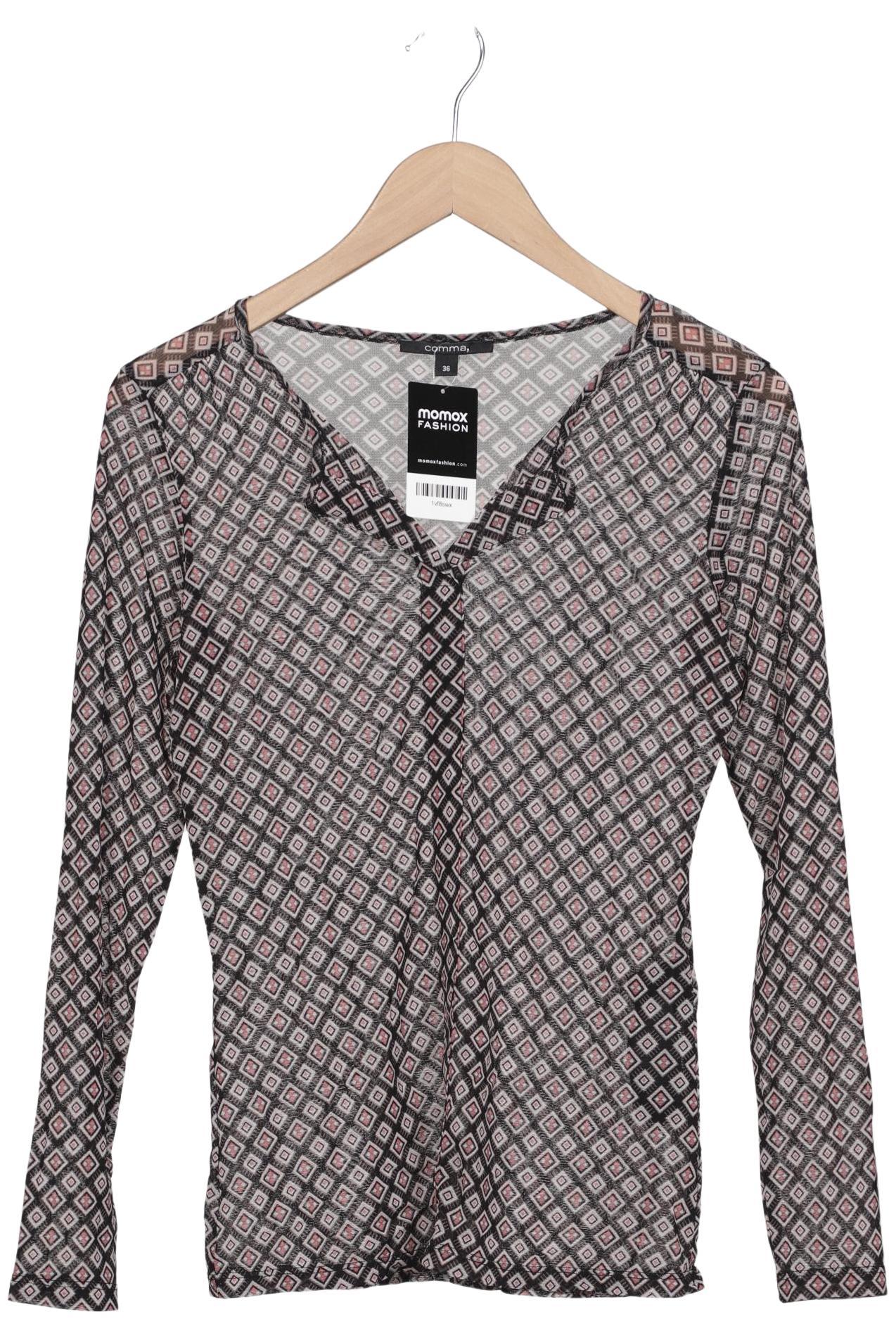 

Comma Damen Langarmshirt, schwarz, Gr. 36