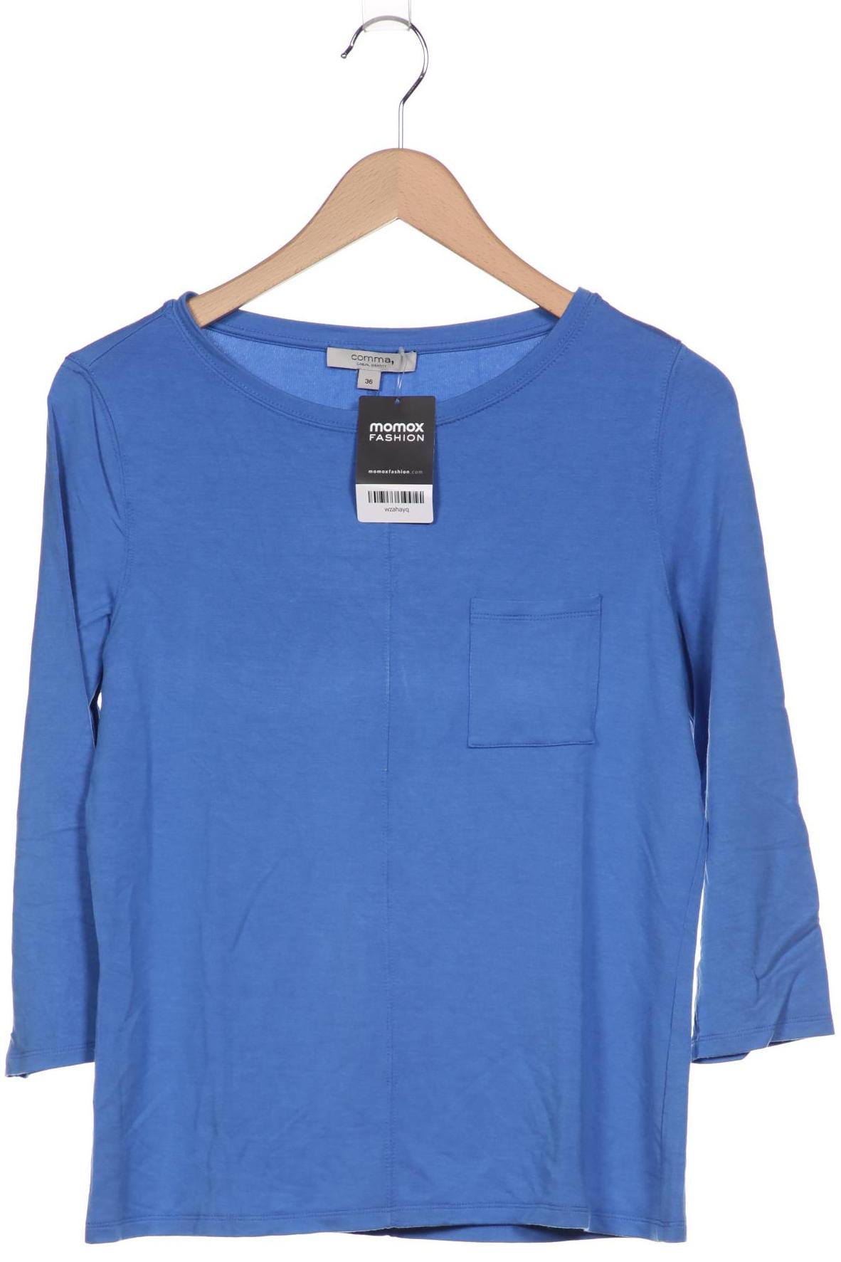 

Comma Damen Langarmshirt, blau