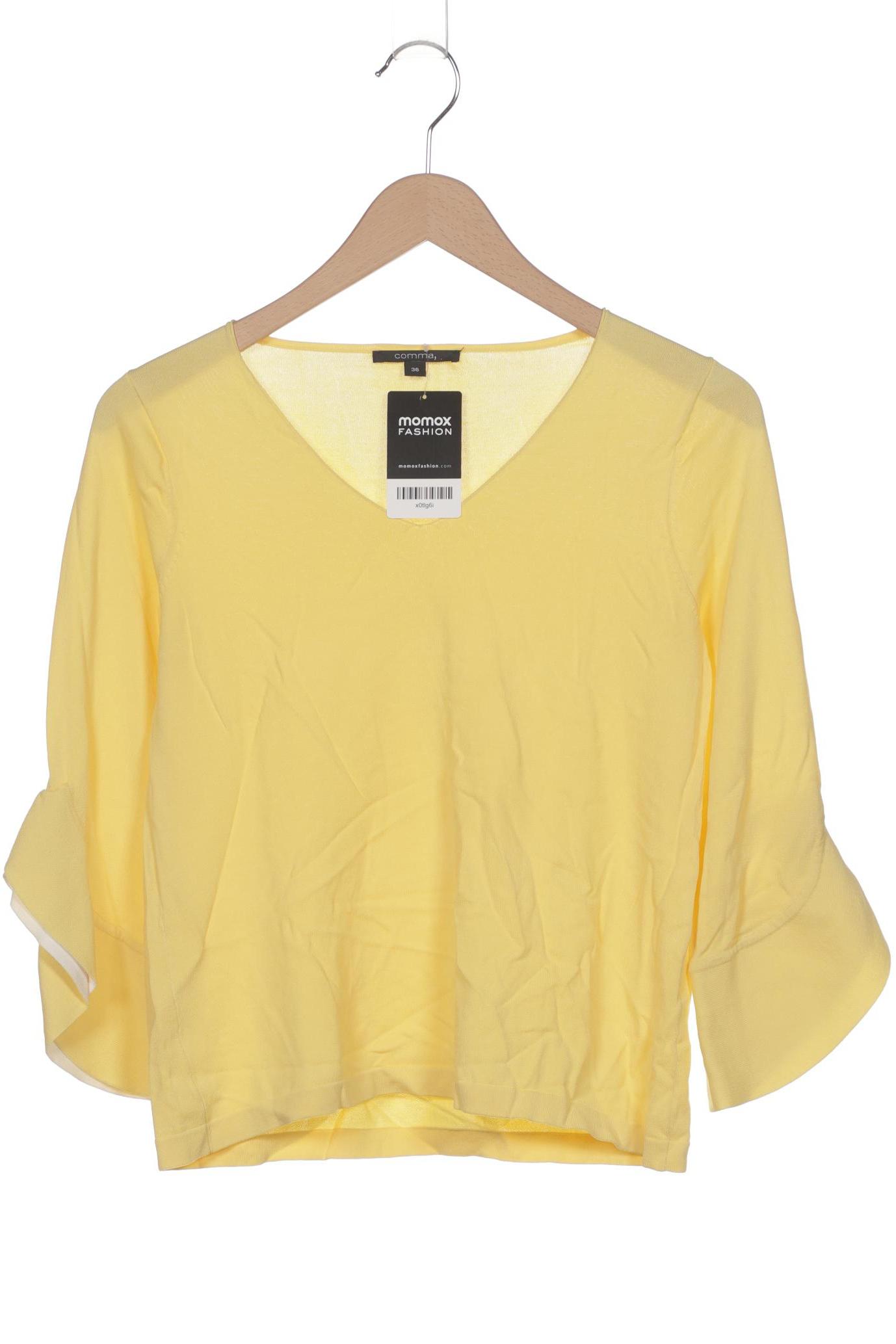 

Comma Damen Langarmshirt, gelb, Gr. 36