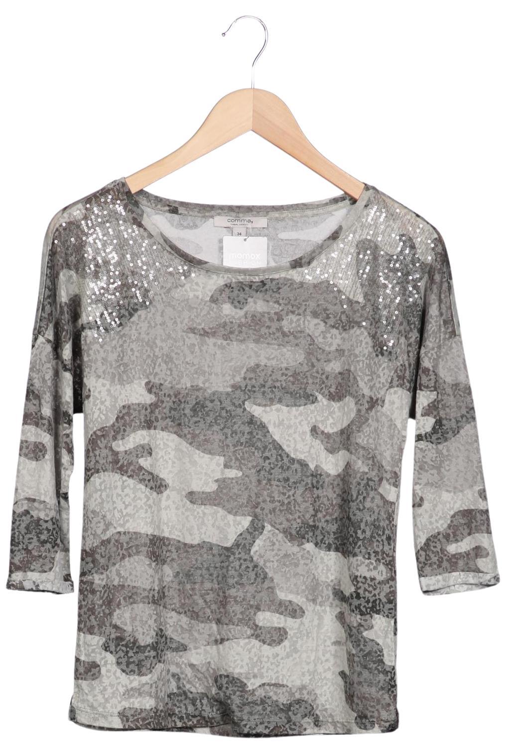 

Comma Damen Langarmshirt, mehrfarbig, Gr. 34