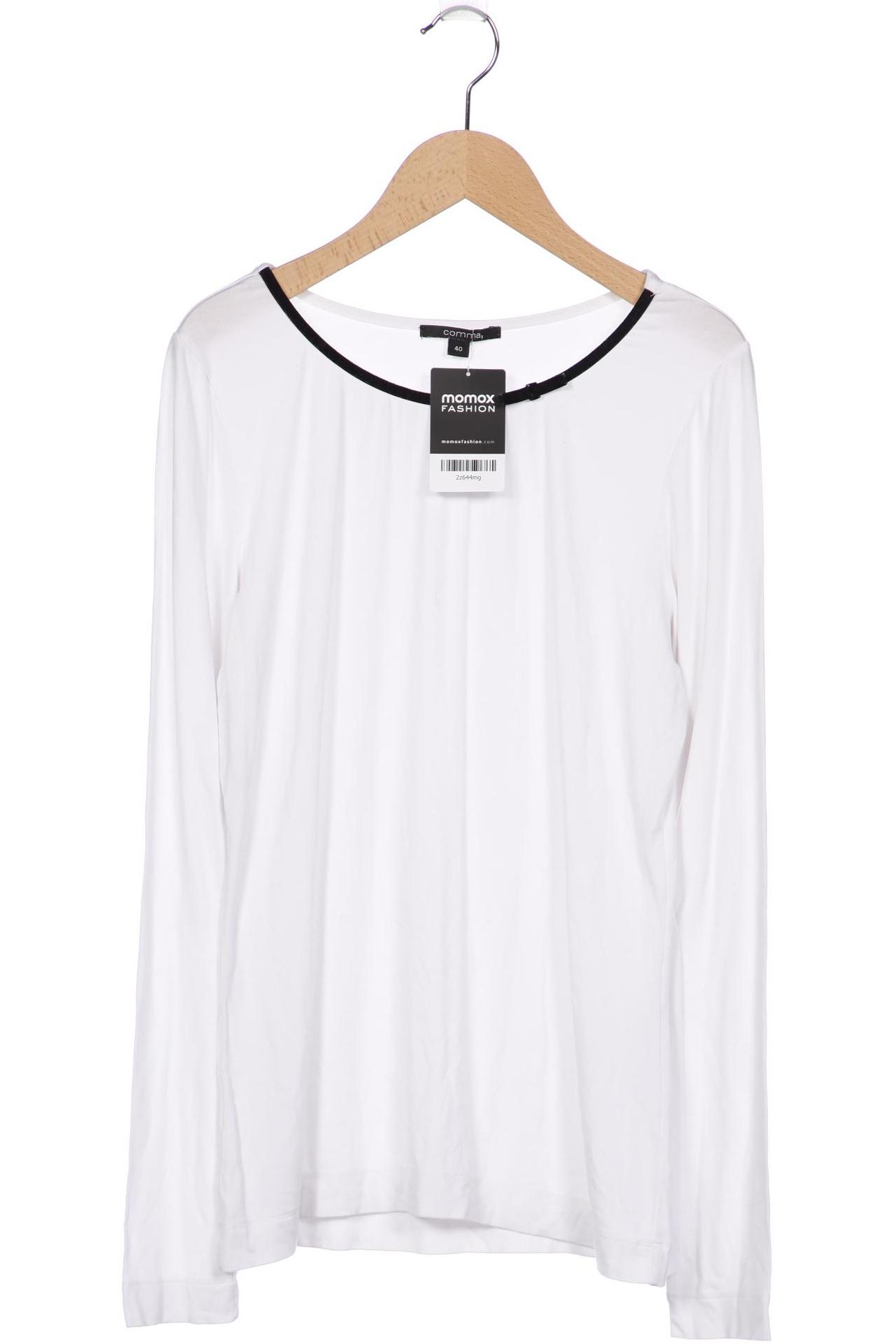 

Comma Damen Langarmshirt, weiß