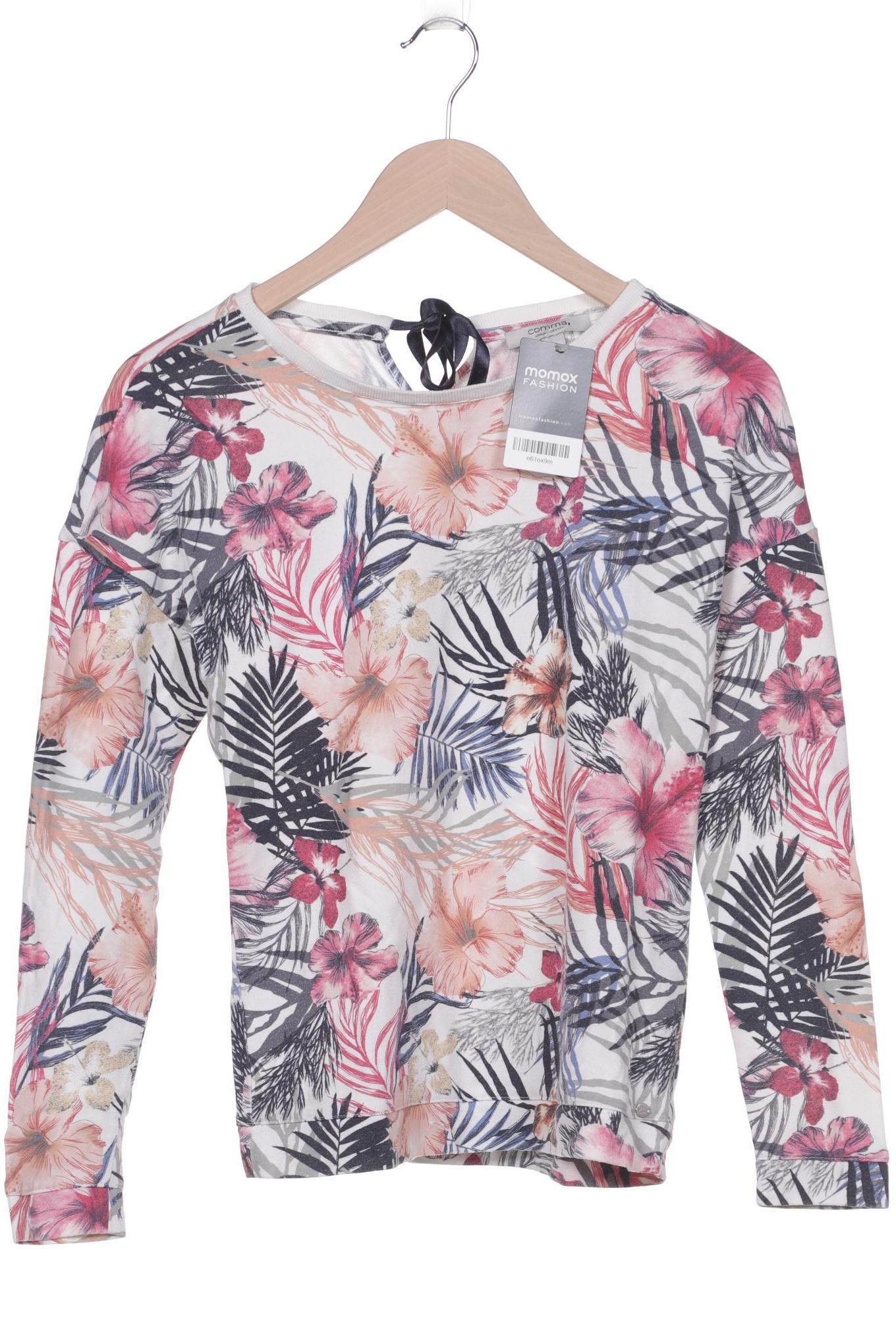 

Comma Damen Langarmshirt, pink, Gr. 34