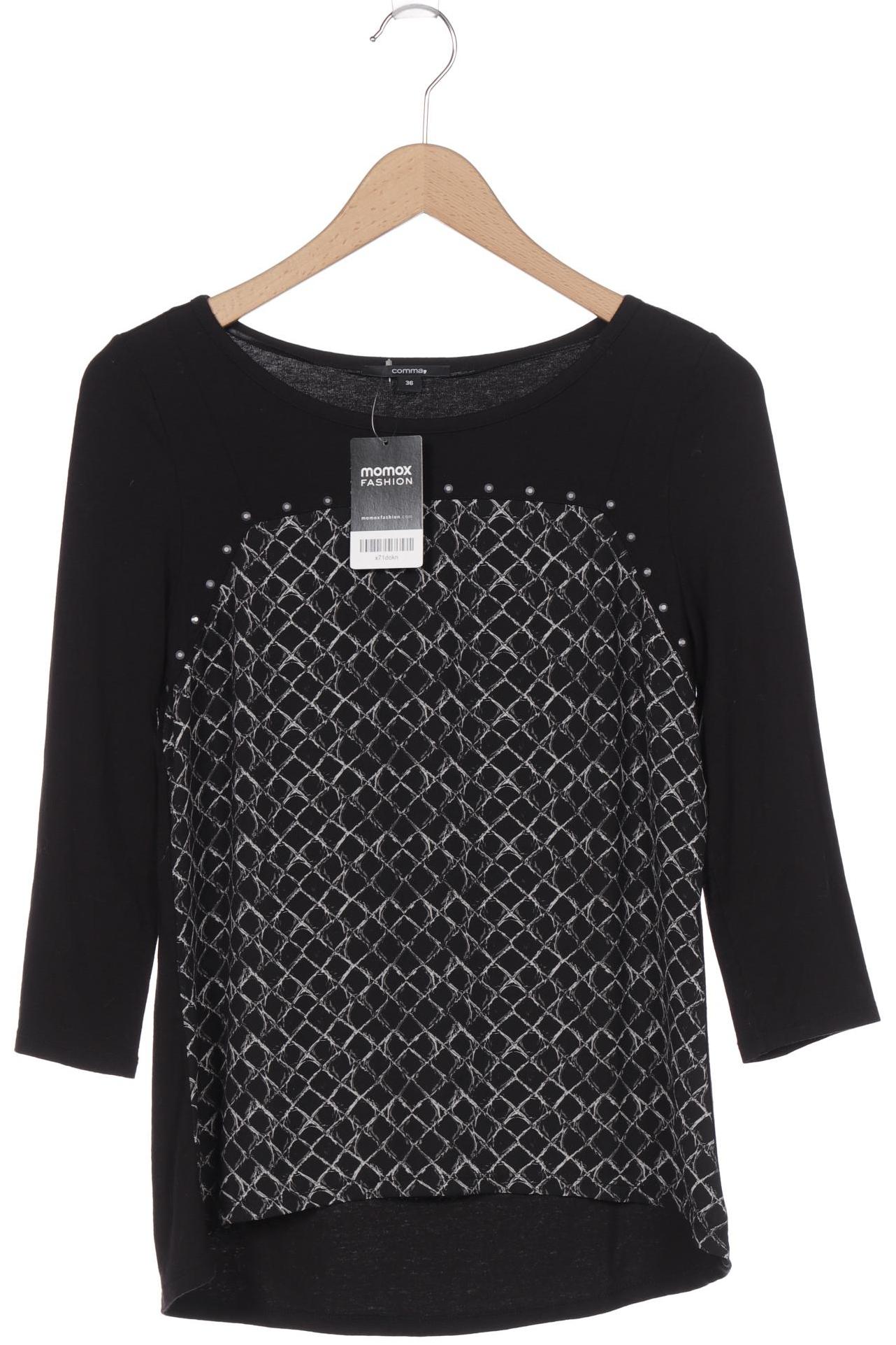 

Comma Damen Langarmshirt, schwarz