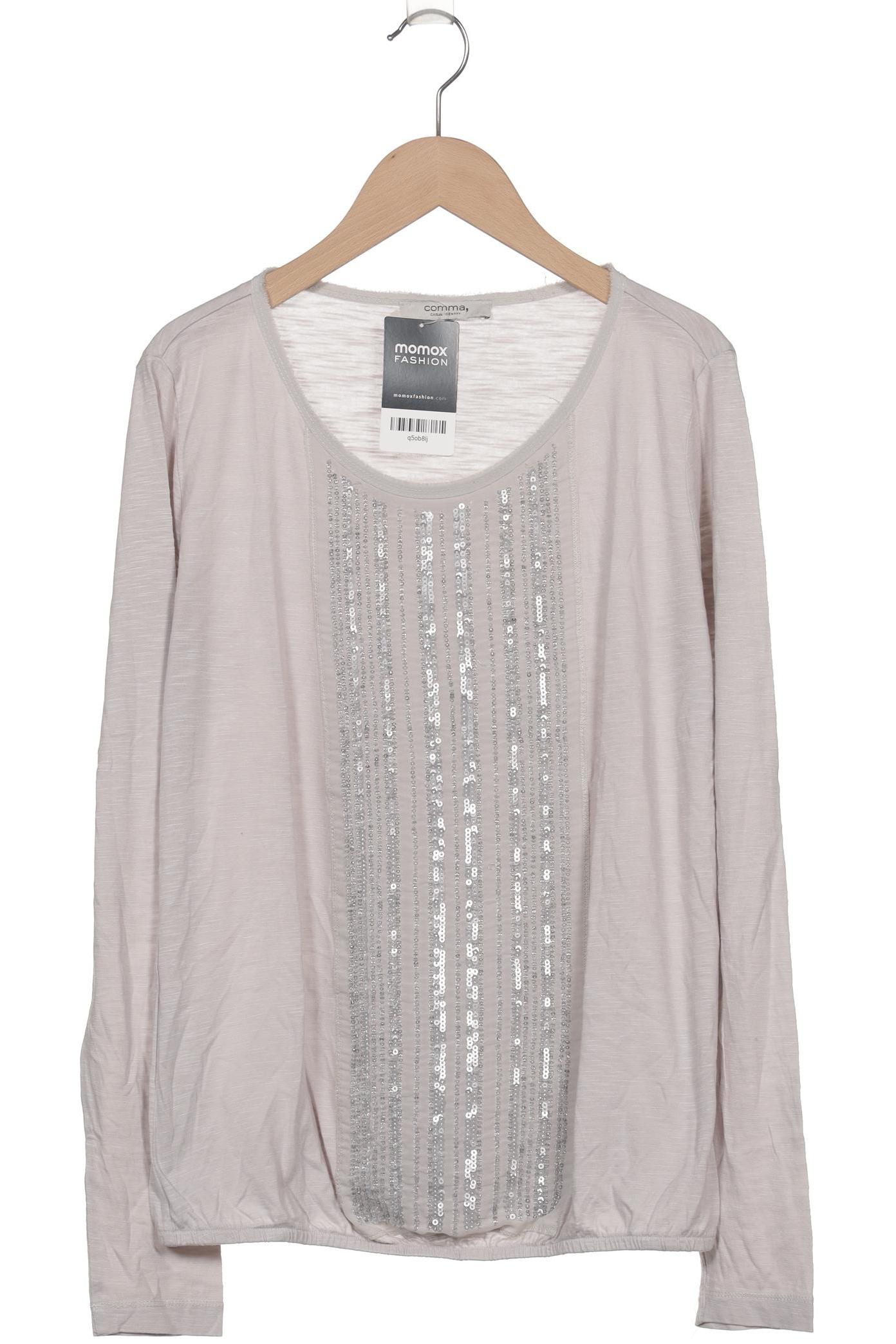 

Comma Damen Langarmshirt, grau, Gr. 38