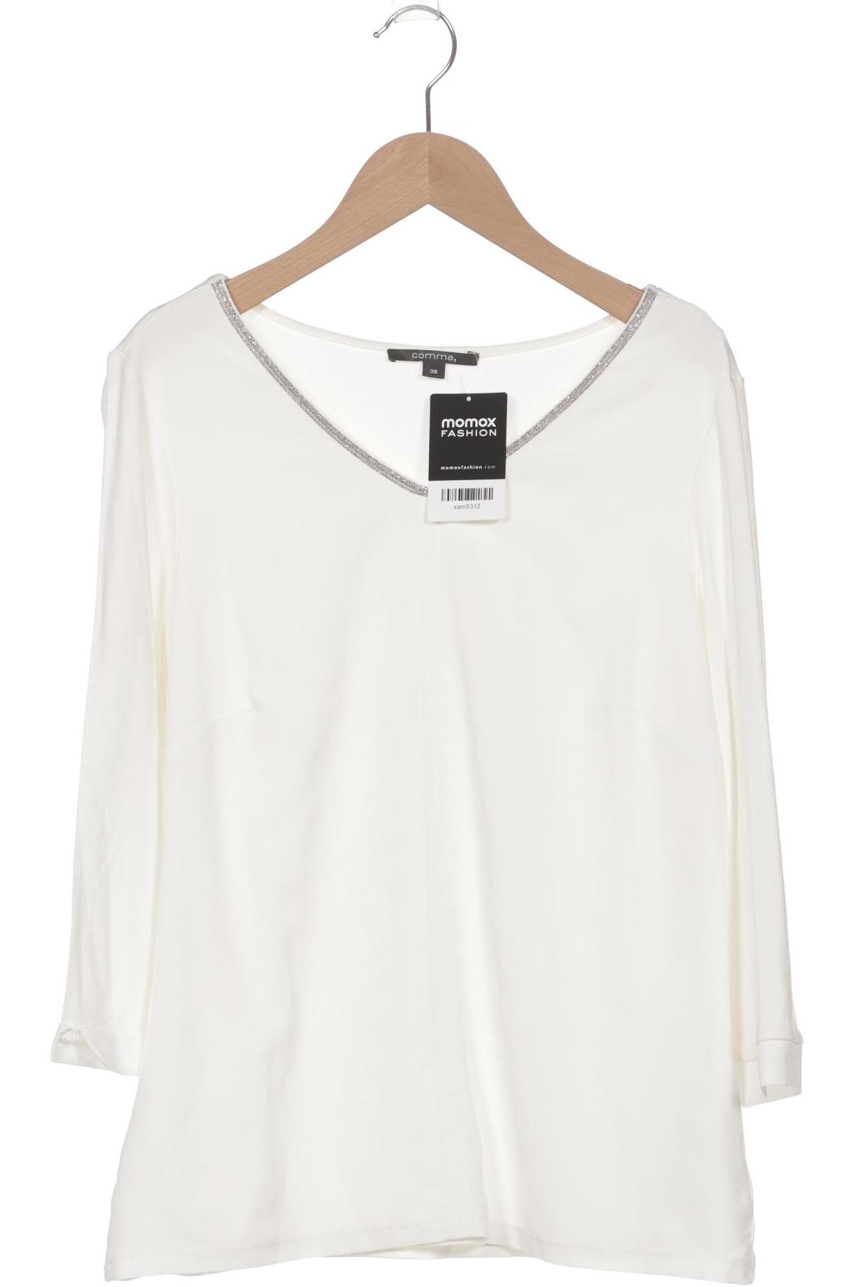 

Comma Damen Langarmshirt, weiß, Gr. 38