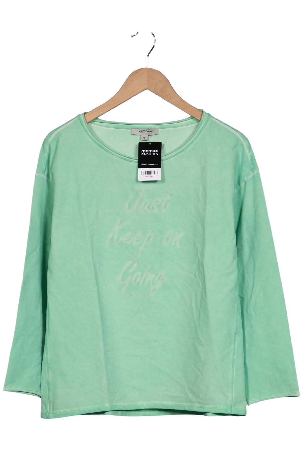 

Comma Damen Langarmshirt, grün, Gr. 40