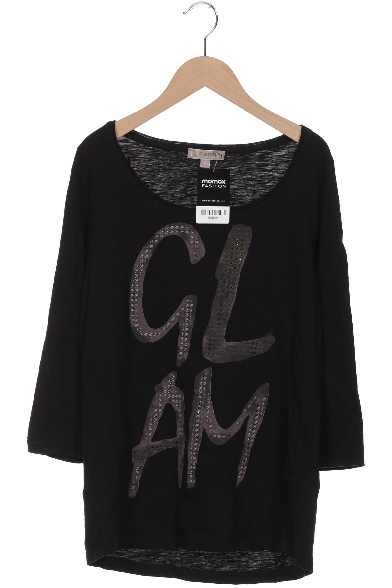 

Comma Damen Langarmshirt, schwarz, Gr. 40