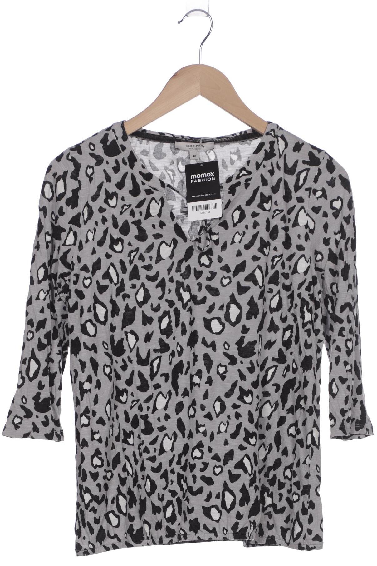 

Comma Damen Langarmshirt, grau, Gr. 40