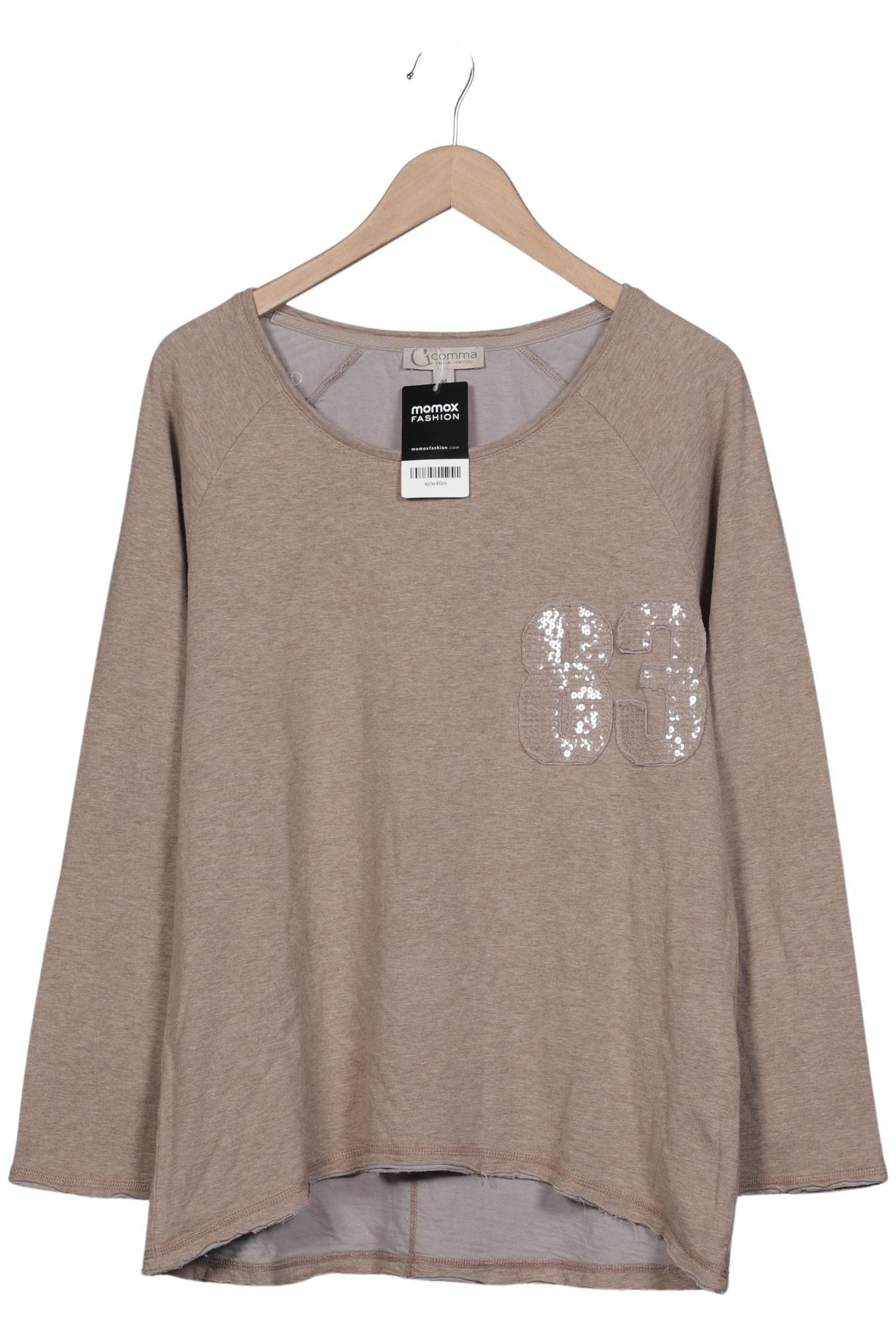

Comma Damen Langarmshirt, beige, Gr. 44