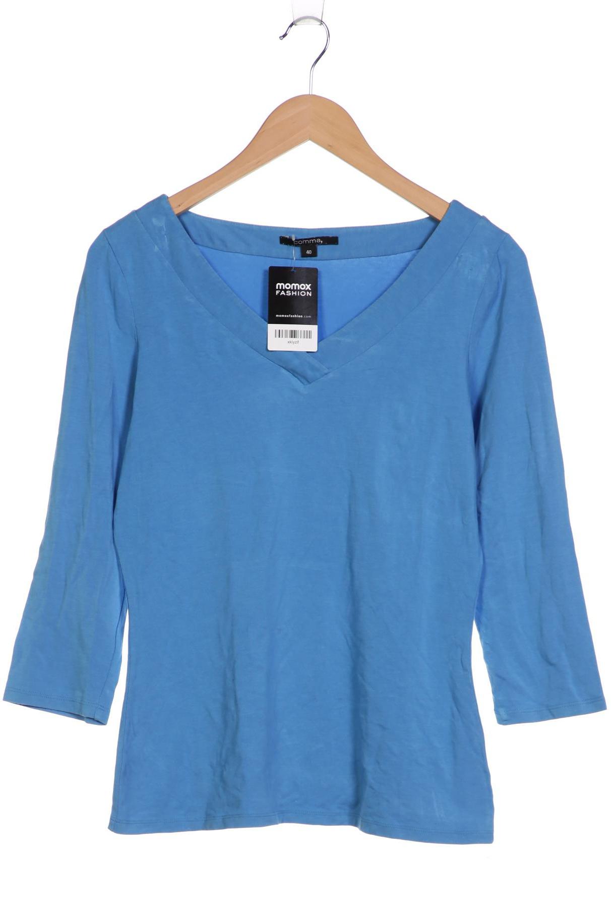 

Comma Damen Langarmshirt, hellblau, Gr. 40