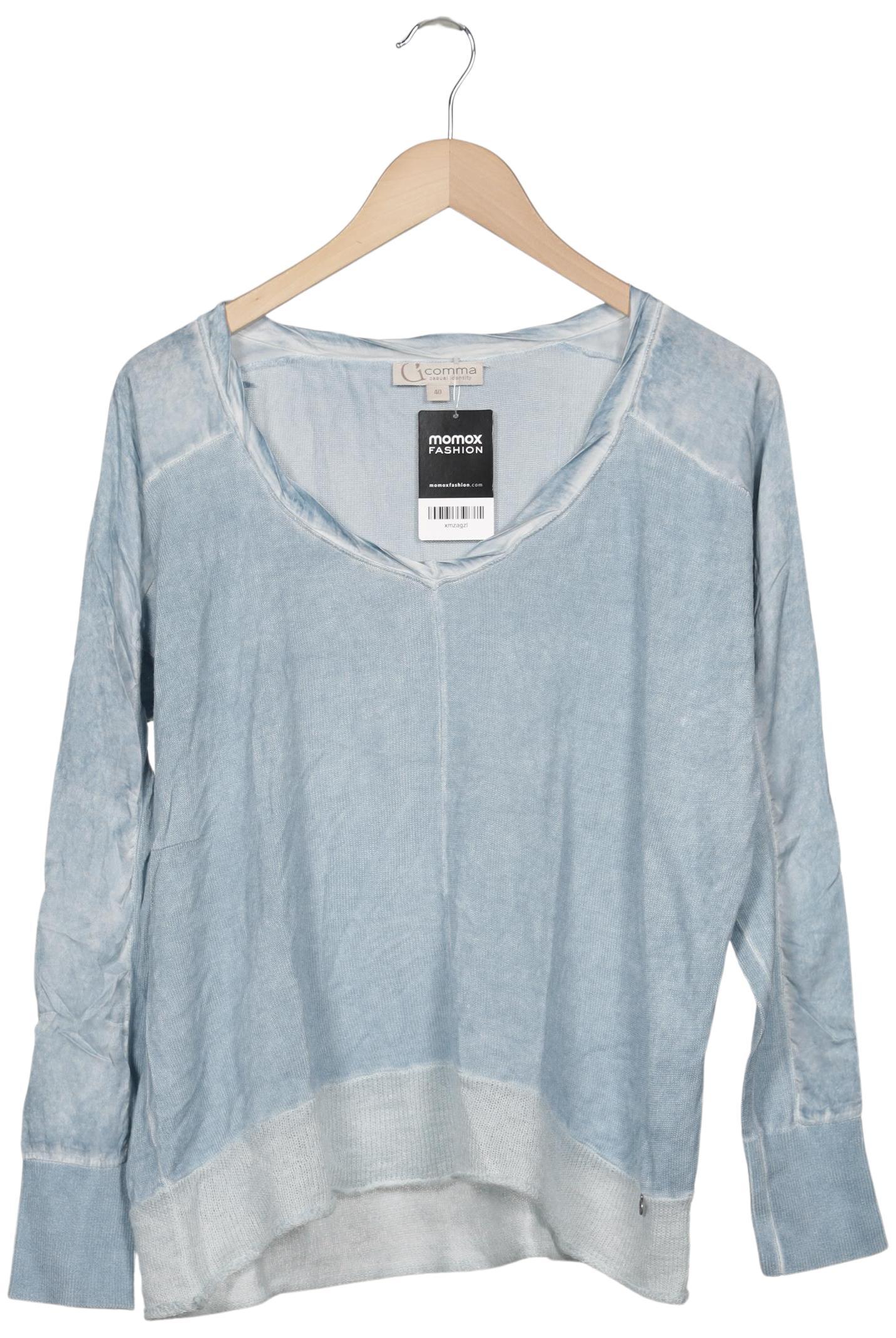 

Comma Damen Langarmshirt, blau, Gr. 40