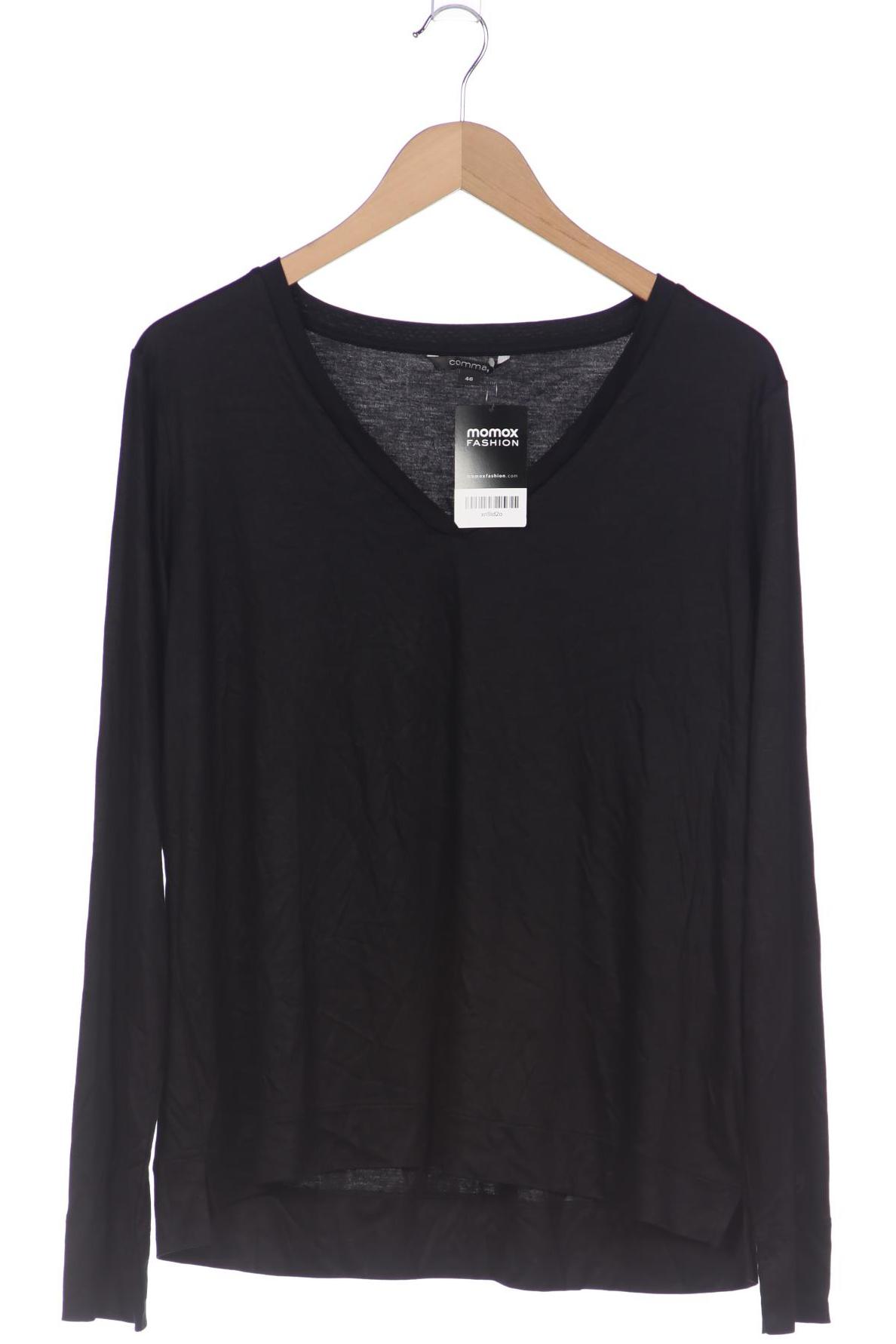 

Comma Damen Langarmshirt, schwarz, Gr. 46