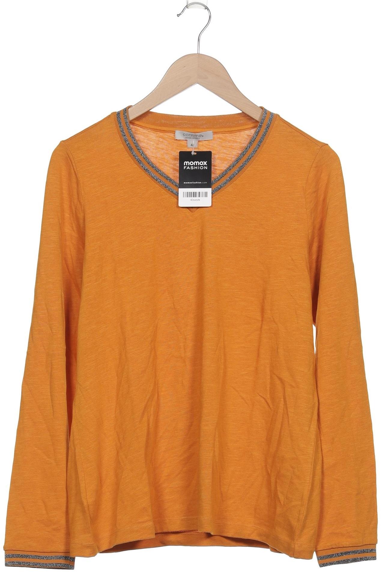 

Comma Damen Langarmshirt, orange, Gr. 42