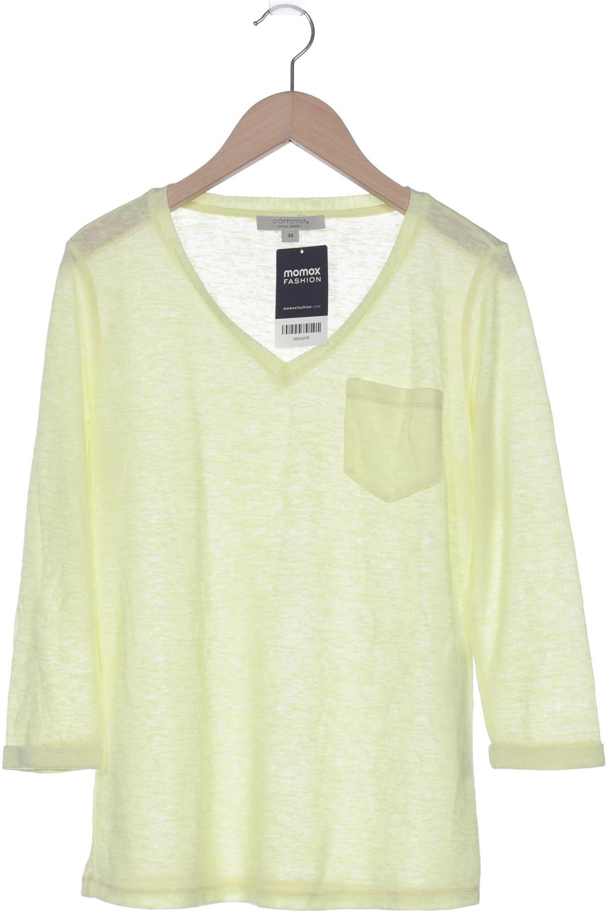 

Comma Damen Langarmshirt, gelb