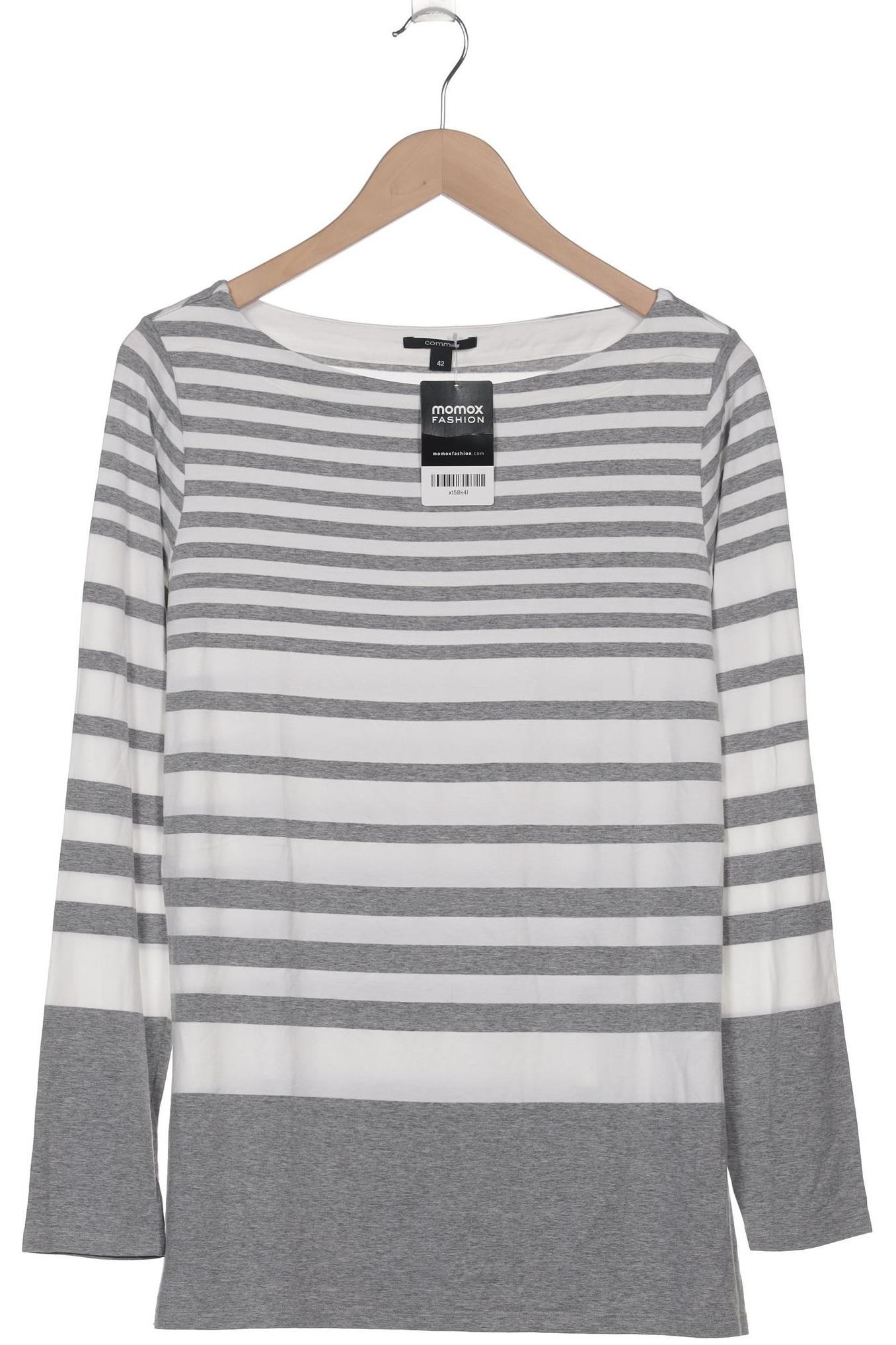 

Comma Damen Langarmshirt, grau, Gr. 42