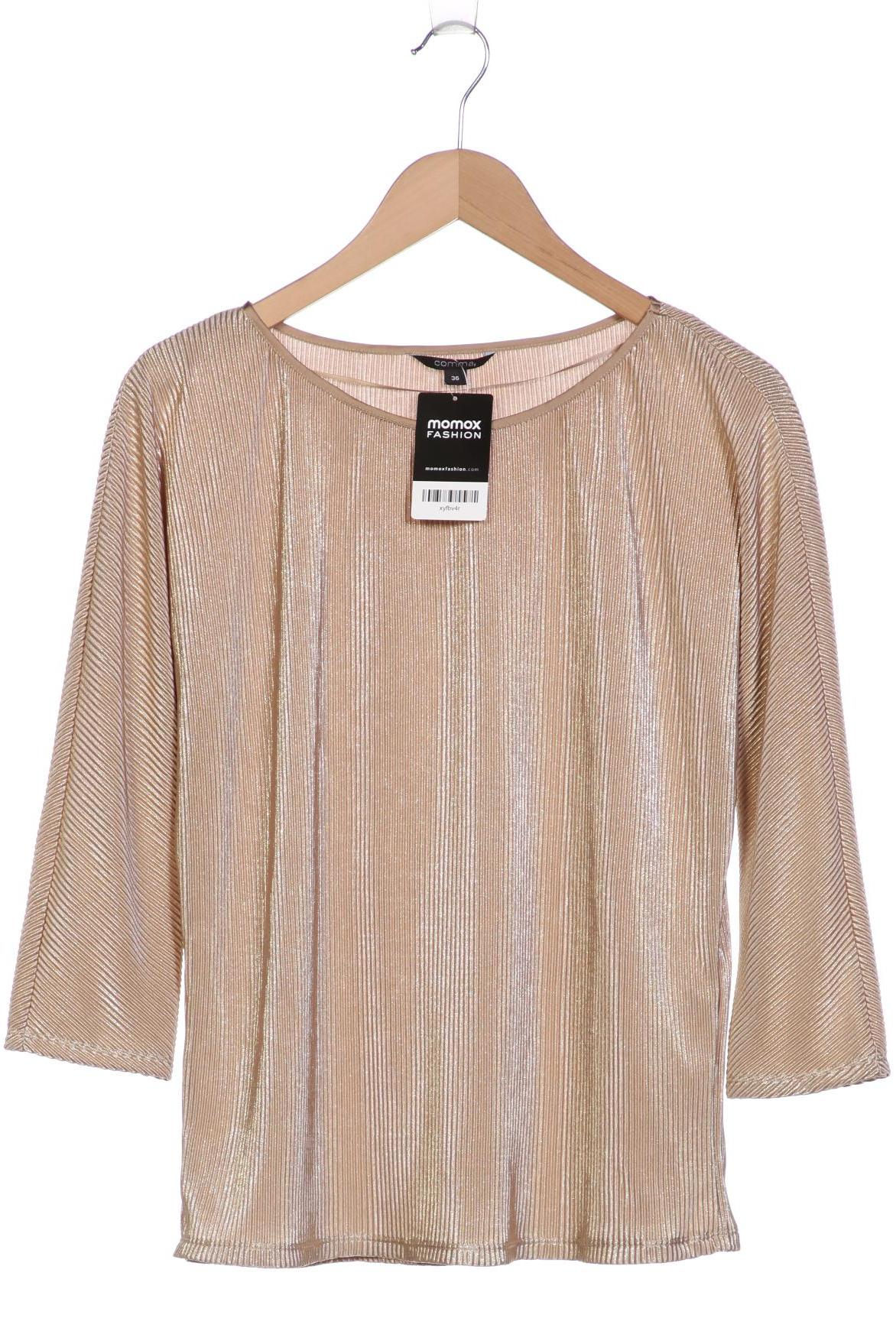 

Comma Damen Langarmshirt, gold, Gr. 36