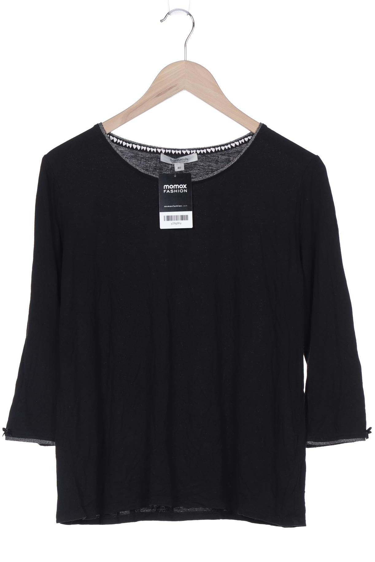 

Comma Damen Langarmshirt, schwarz, Gr. 40