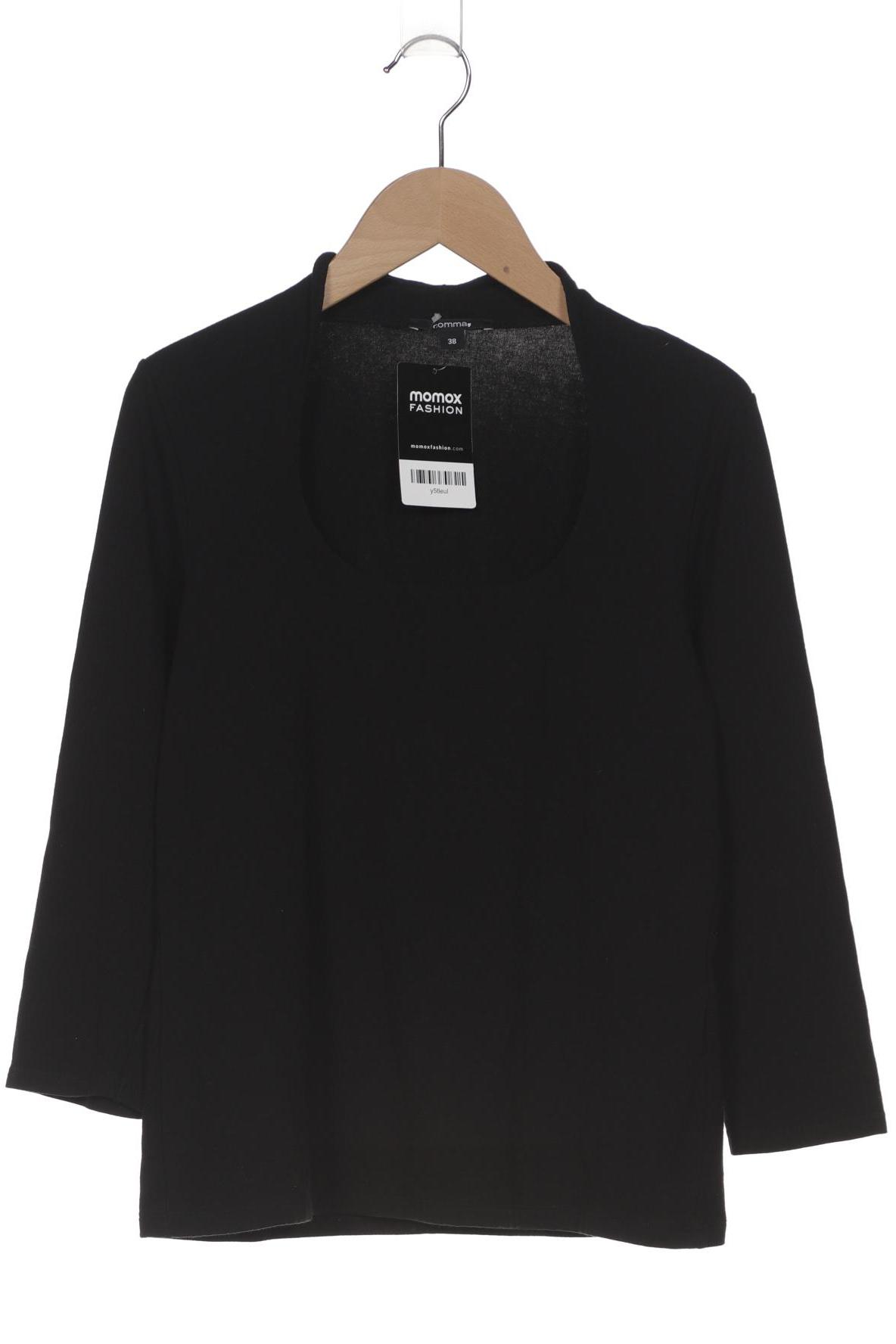 

Comma Damen Langarmshirt, schwarz, Gr. 38